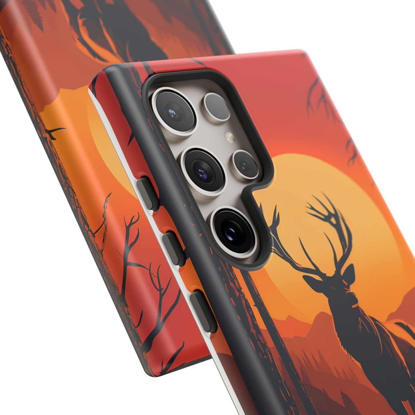 Wildlife Phone Case - Stag and Sunset Design for Nature Lovers
