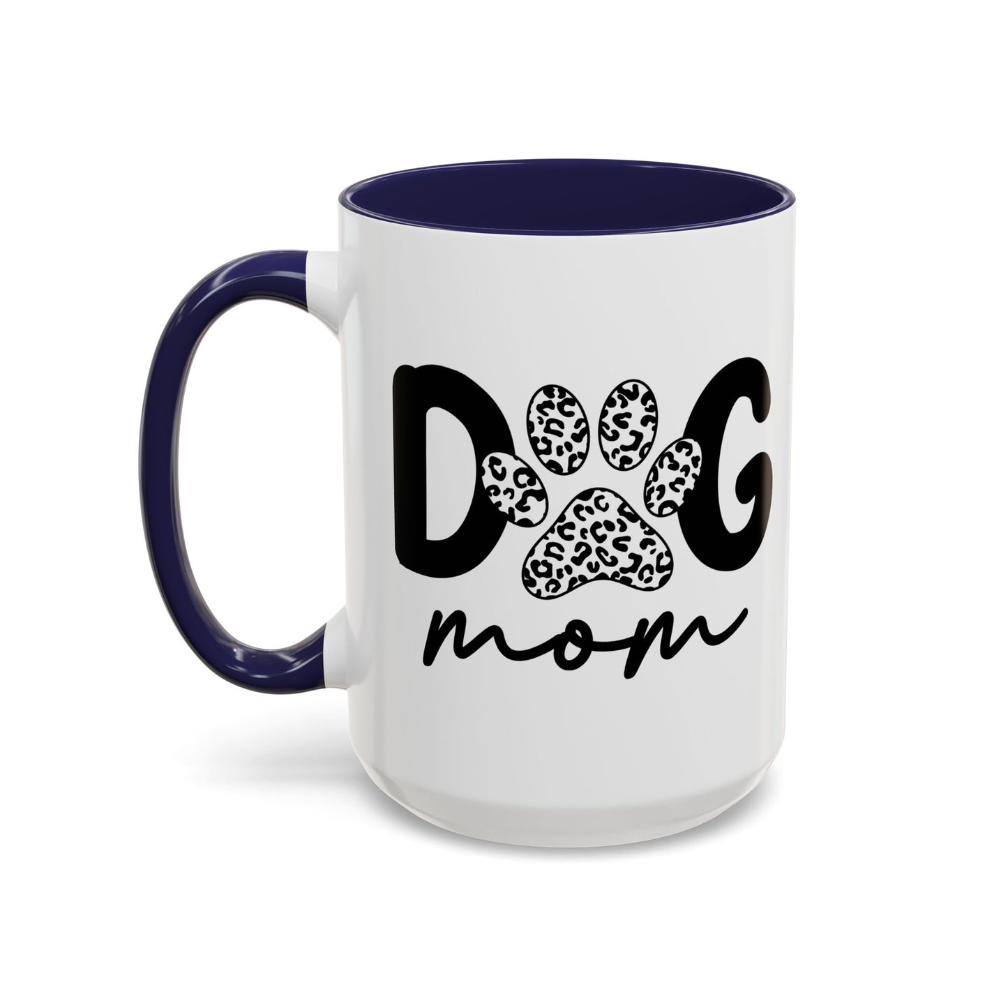 Dog Mom Accent 15oz Coffee Mug - Perfect Gift for Pet Lovers