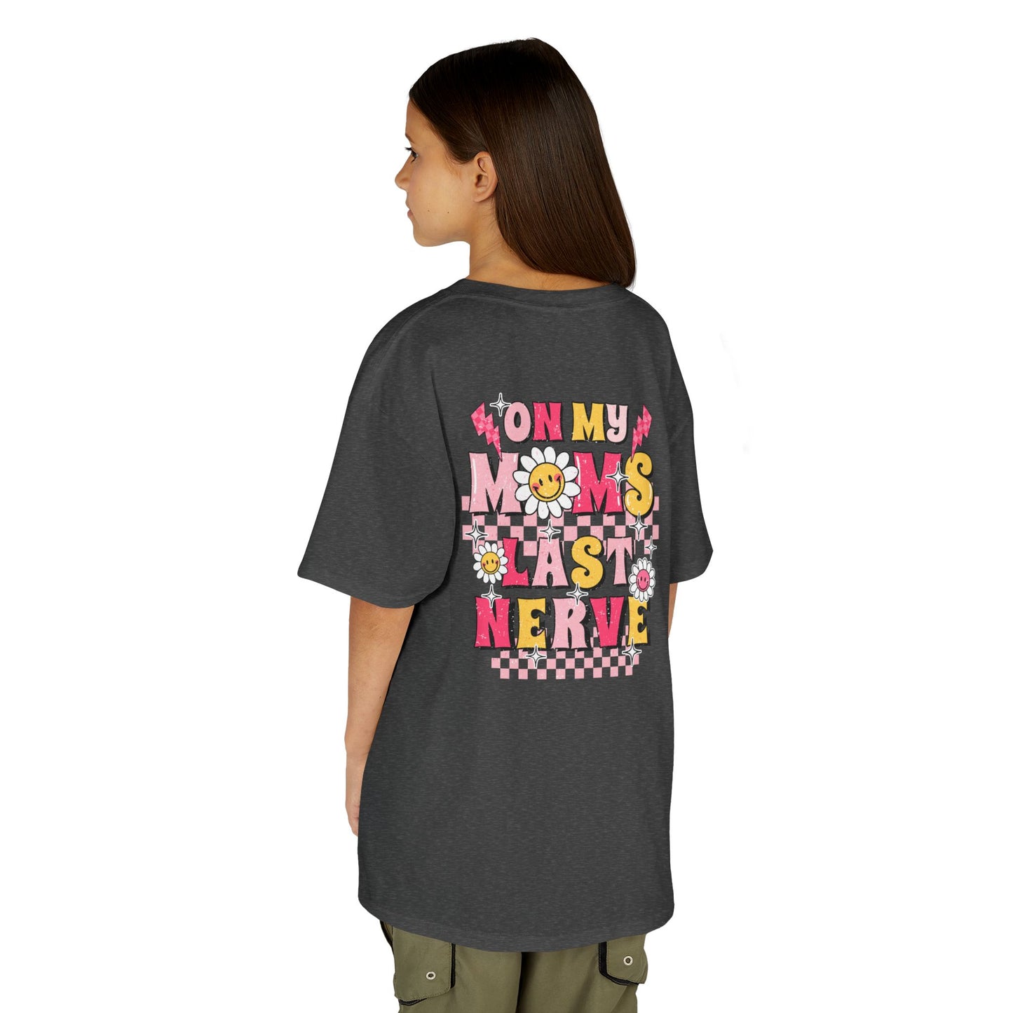 Kids Heavy Cotton™ Tee - 'On My Mom's Last Nerve' Graphic T-Shirt