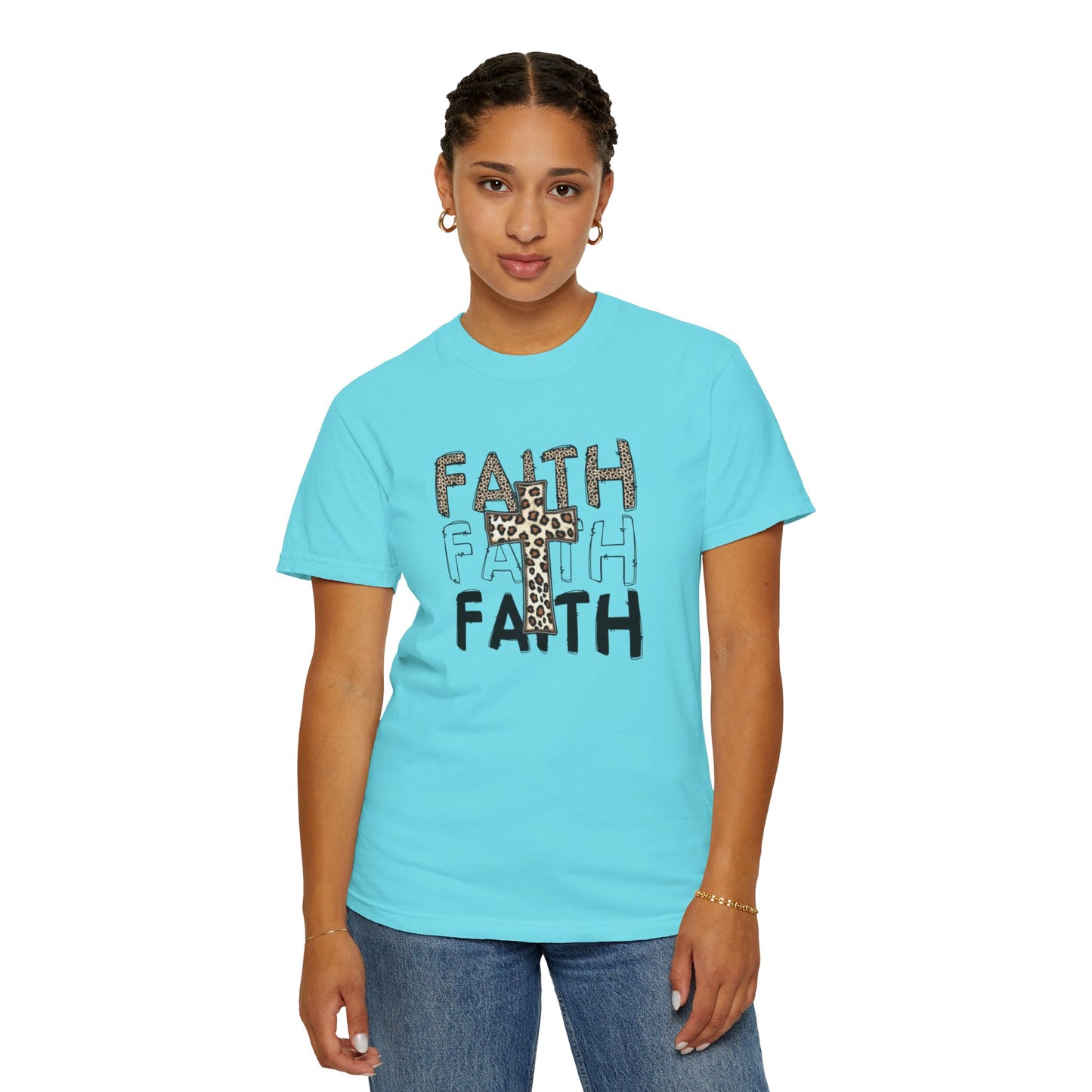 Unisex Faith Graphic T-Shirt - Giraffe Print Design for Inspirational Style