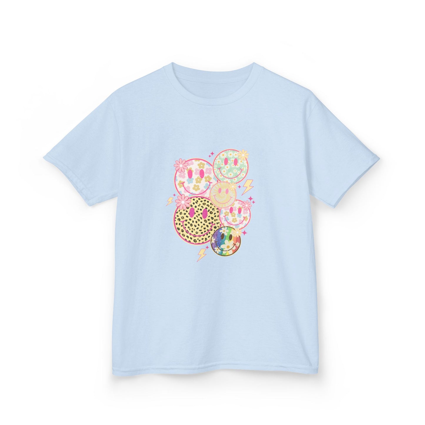 Kids Smiley Face Tee - Fun & Colorful Heavy Cotton™ Shirt