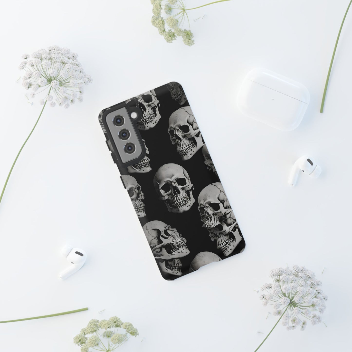 Skull Print Phone Case - Tough Cases for Bold Style