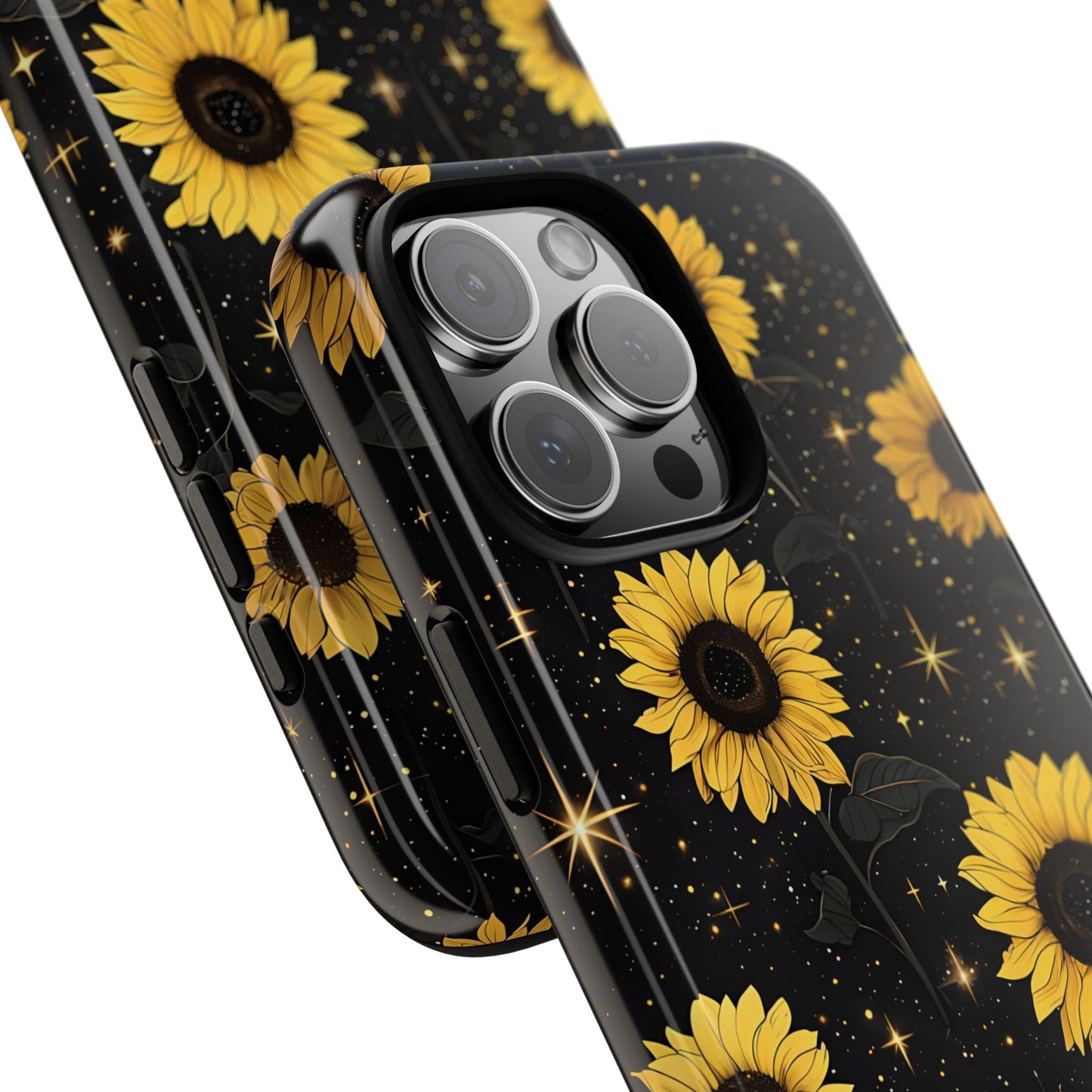 Sunflower Galaxy Tough Case - Durable Phone Cover with Floral Design