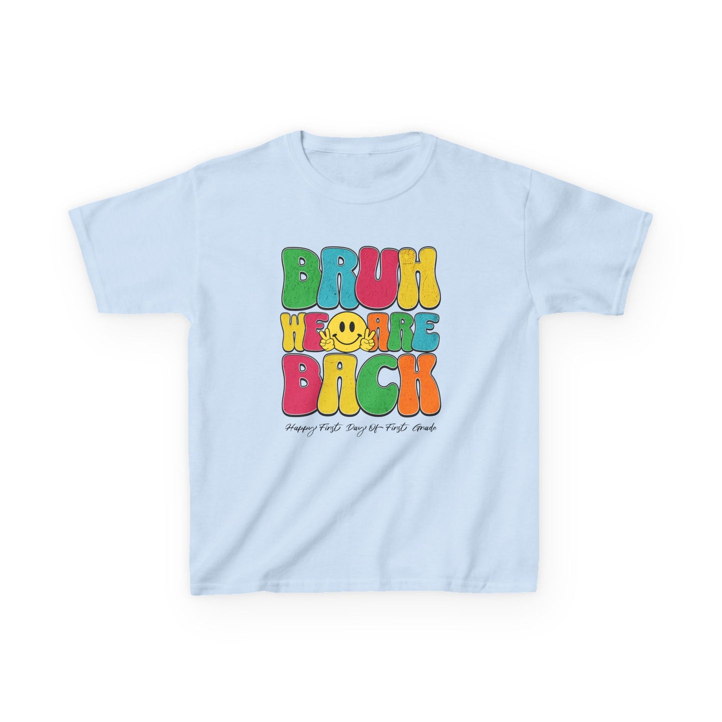 PERSONALIZED! Fun Kids Heavy Cotton Tee - 'Bruh We Are Back' Graphic T-Shirt