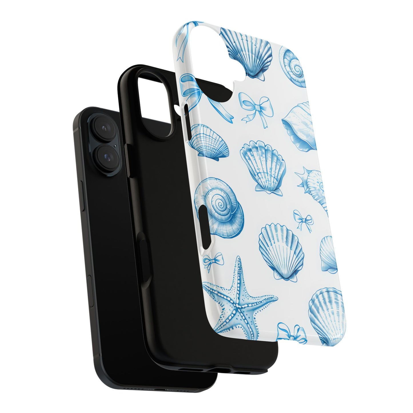 Coquette-Coastal Ocean-Themed Phone Case - Seashell and Starfish Design