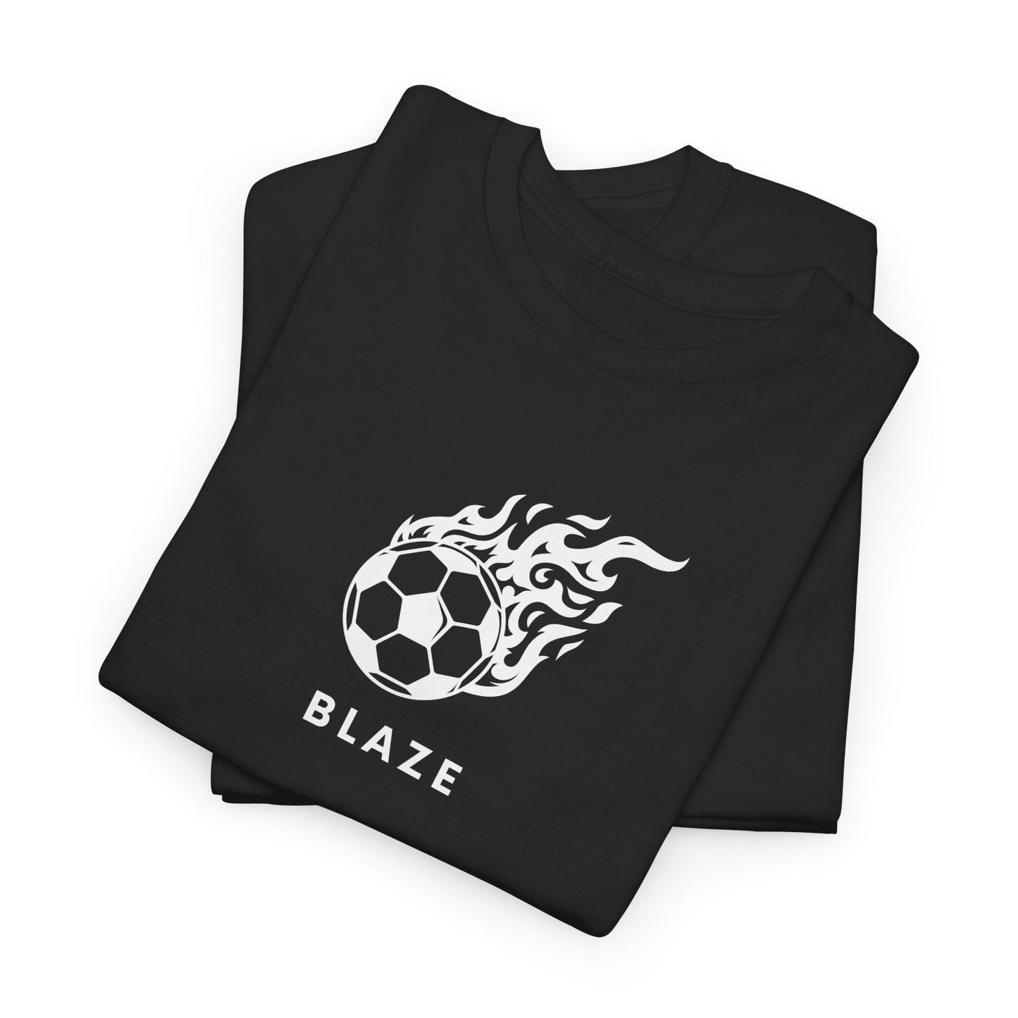 Personalized Blaze Soccer Tee - Unisex Heavy Cotton Shirt