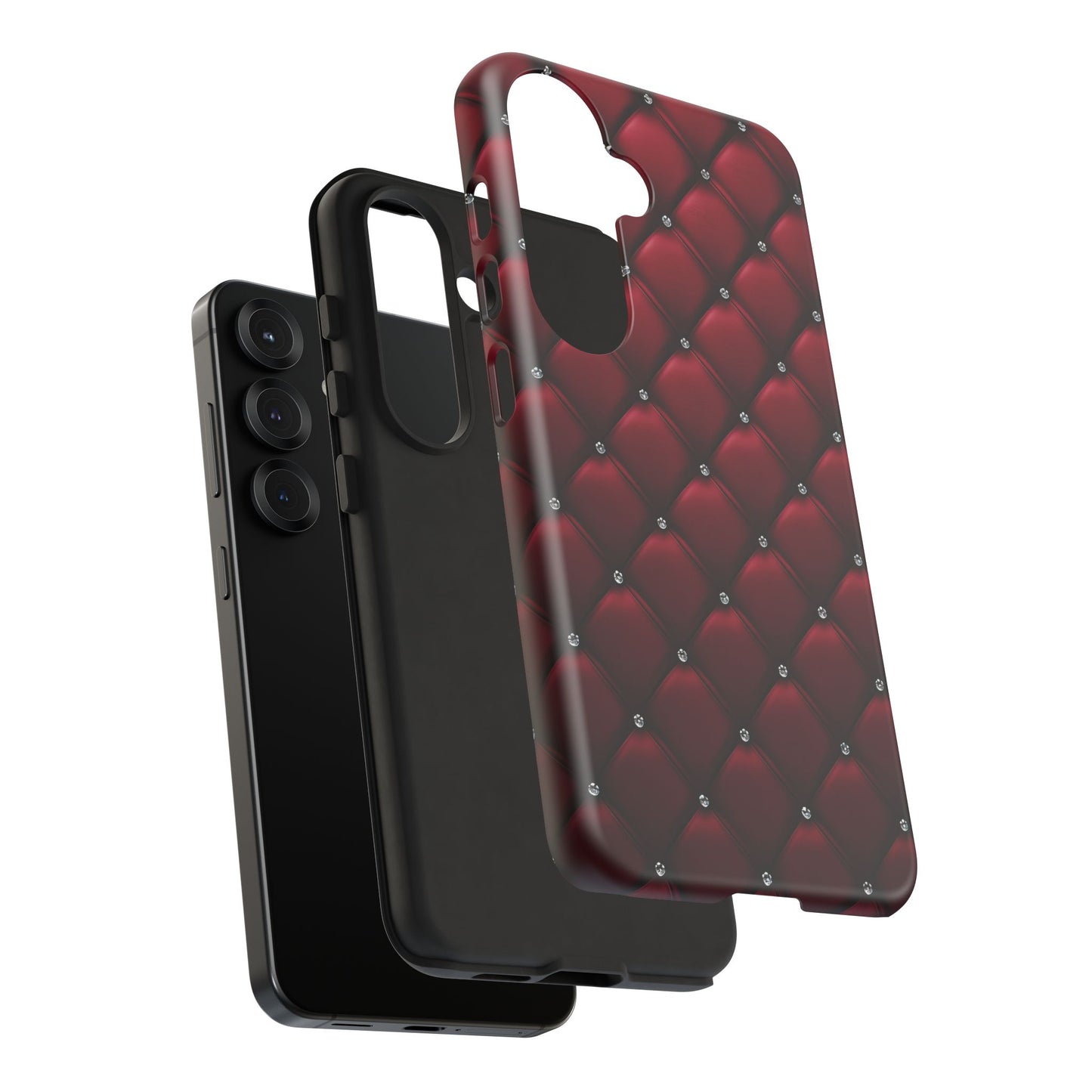 Luxurious Red Leather Phone Case – Stylish Protection for Your Device