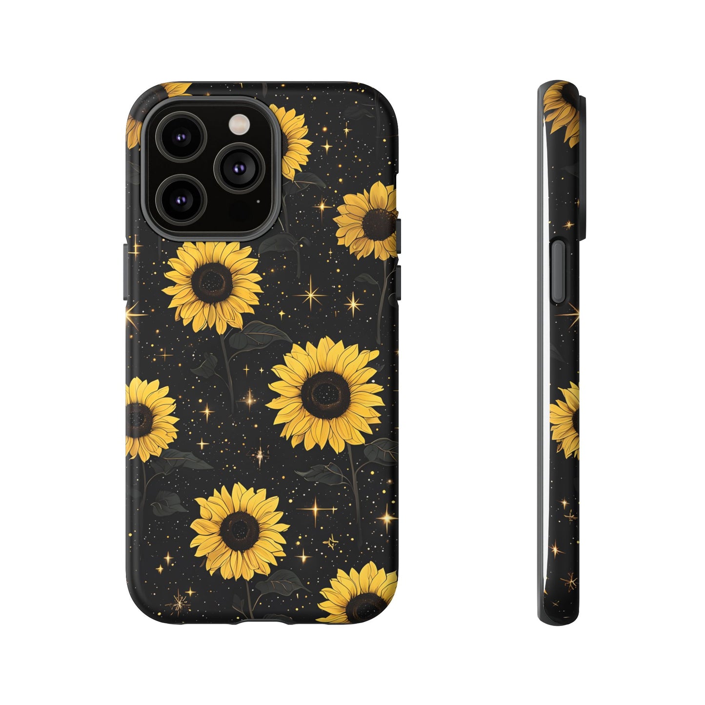 Sunflower Galaxy Tough Case - Durable Phone Cover with Floral Design