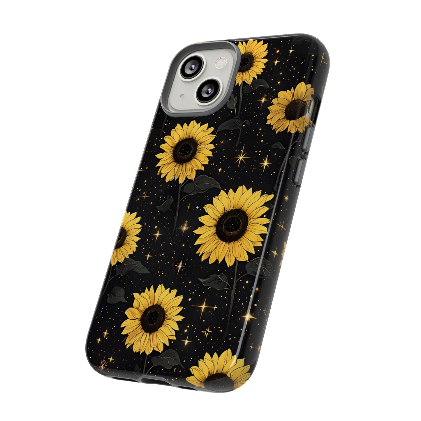Sunflower Galaxy Tough Case - Durable Phone Cover with Floral Design