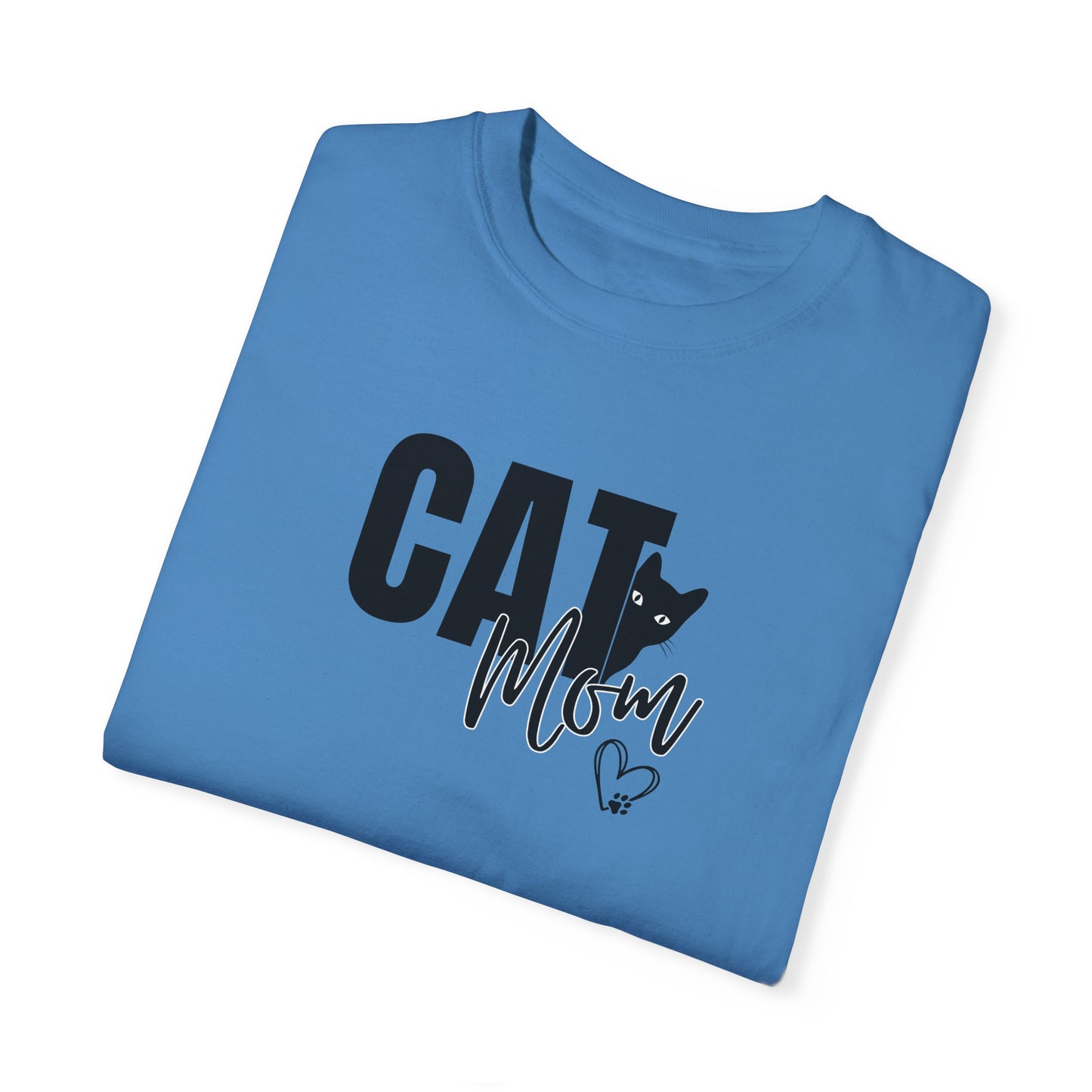 Cat Mom Unisex Garment-Dyed T-Shirt – Perfect Gift for Cat Lovers