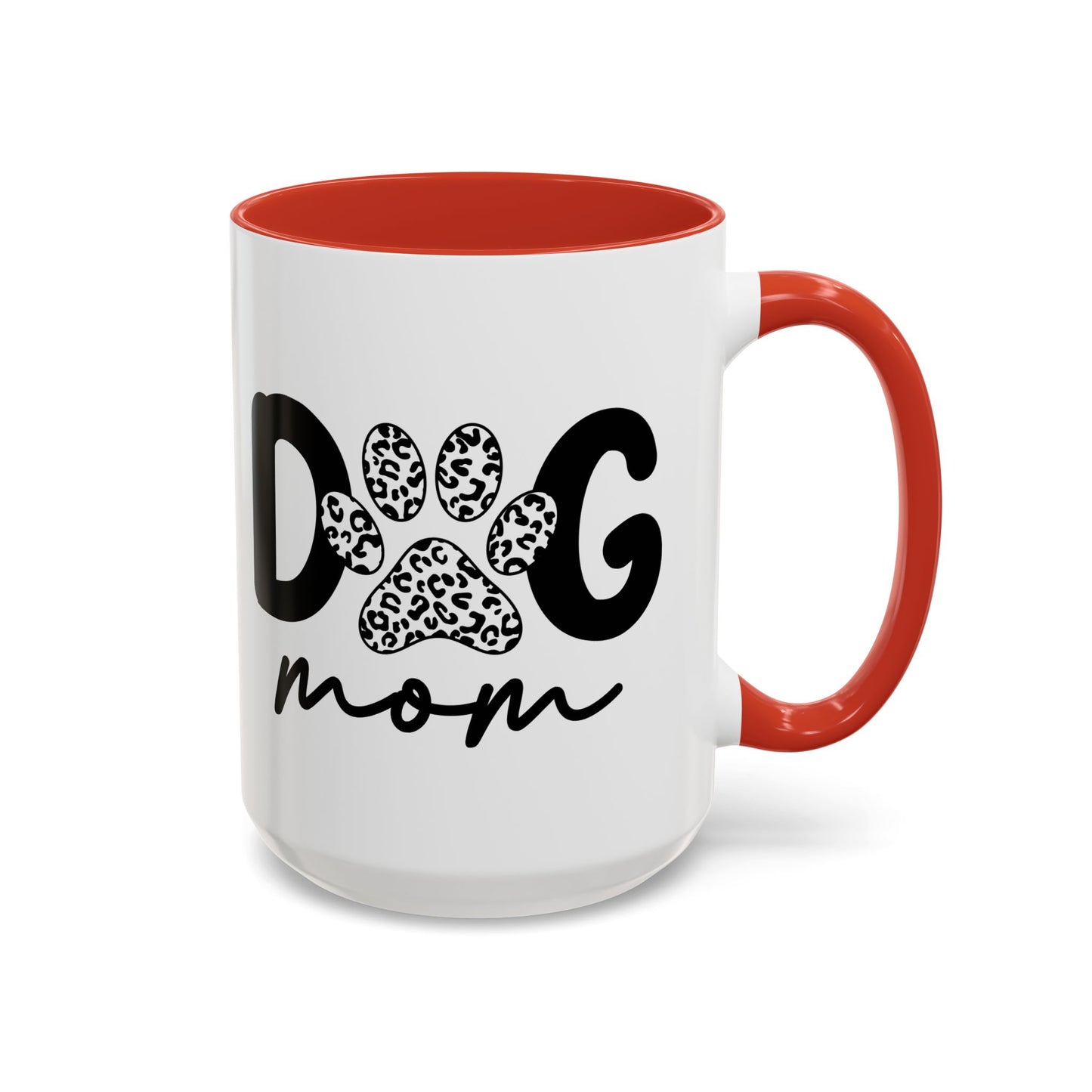 Dog Mom Accent 15oz Coffee Mug - Perfect Gift for Pet Lovers