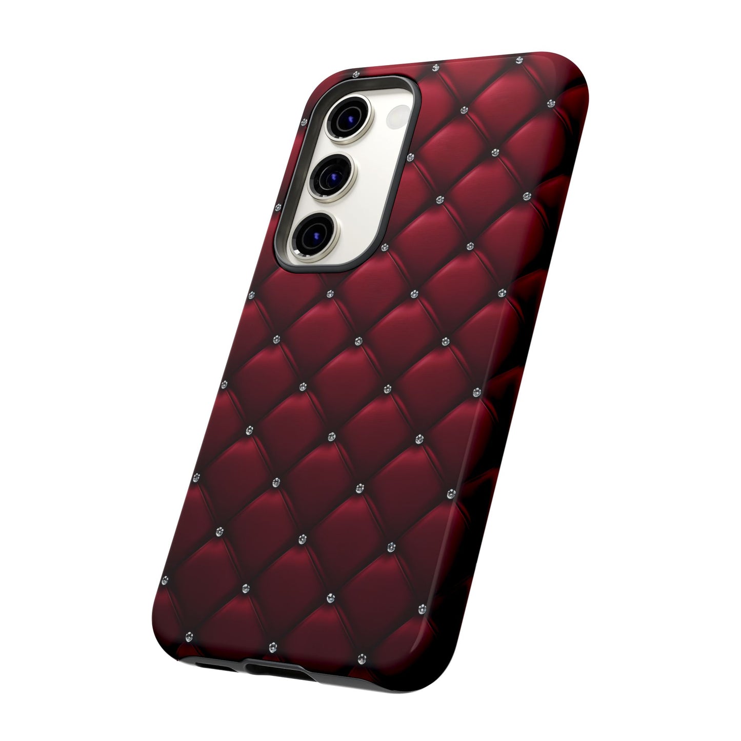 Luxurious Red Leather Phone Case – Stylish Protection for Your Device
