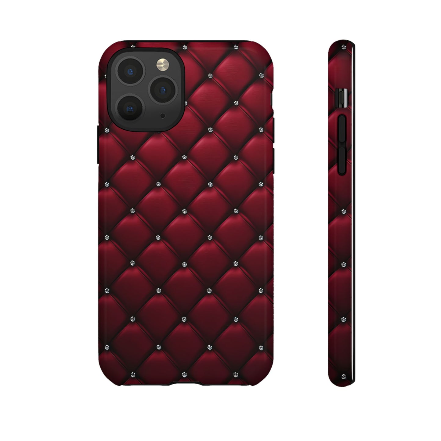 Luxurious Red Leather Phone Case – Stylish Protection for Your Device