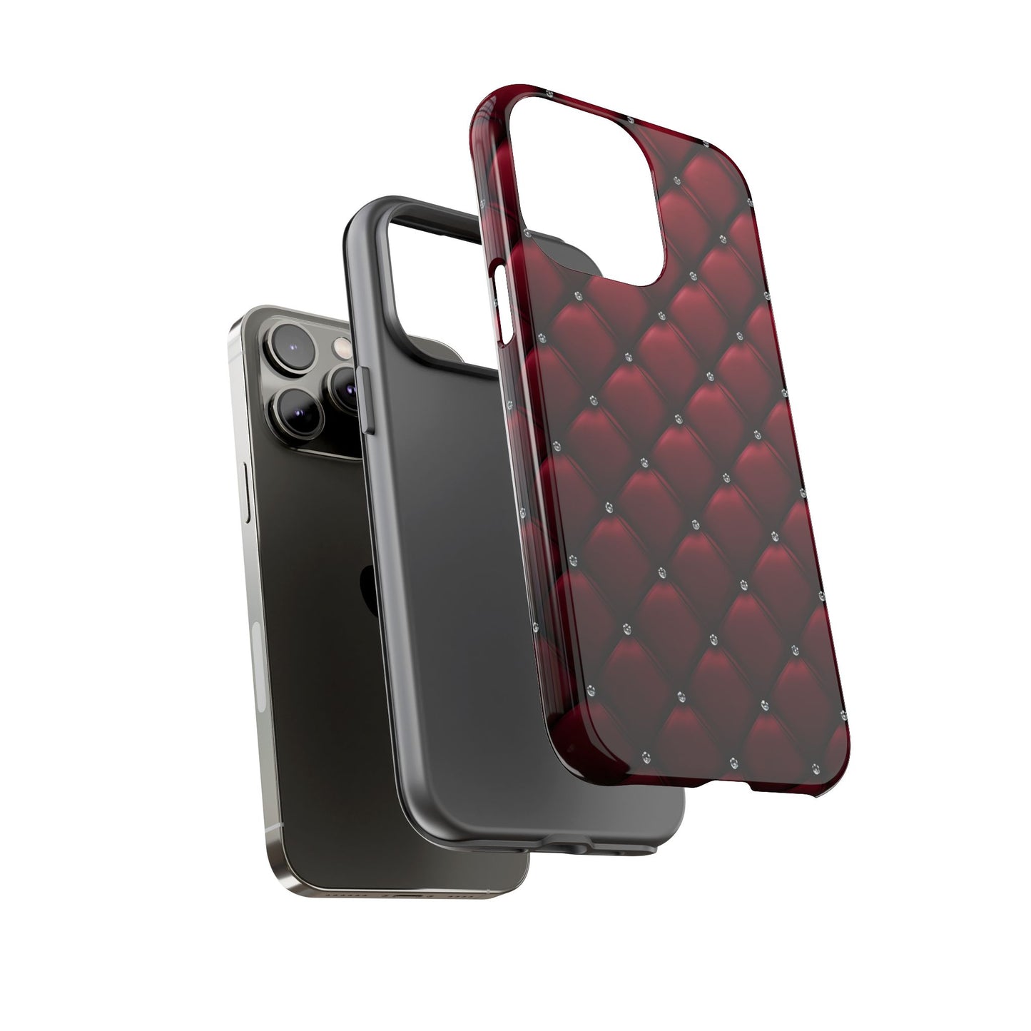 Luxurious Red Leather Phone Case – Stylish Protection for Your Device