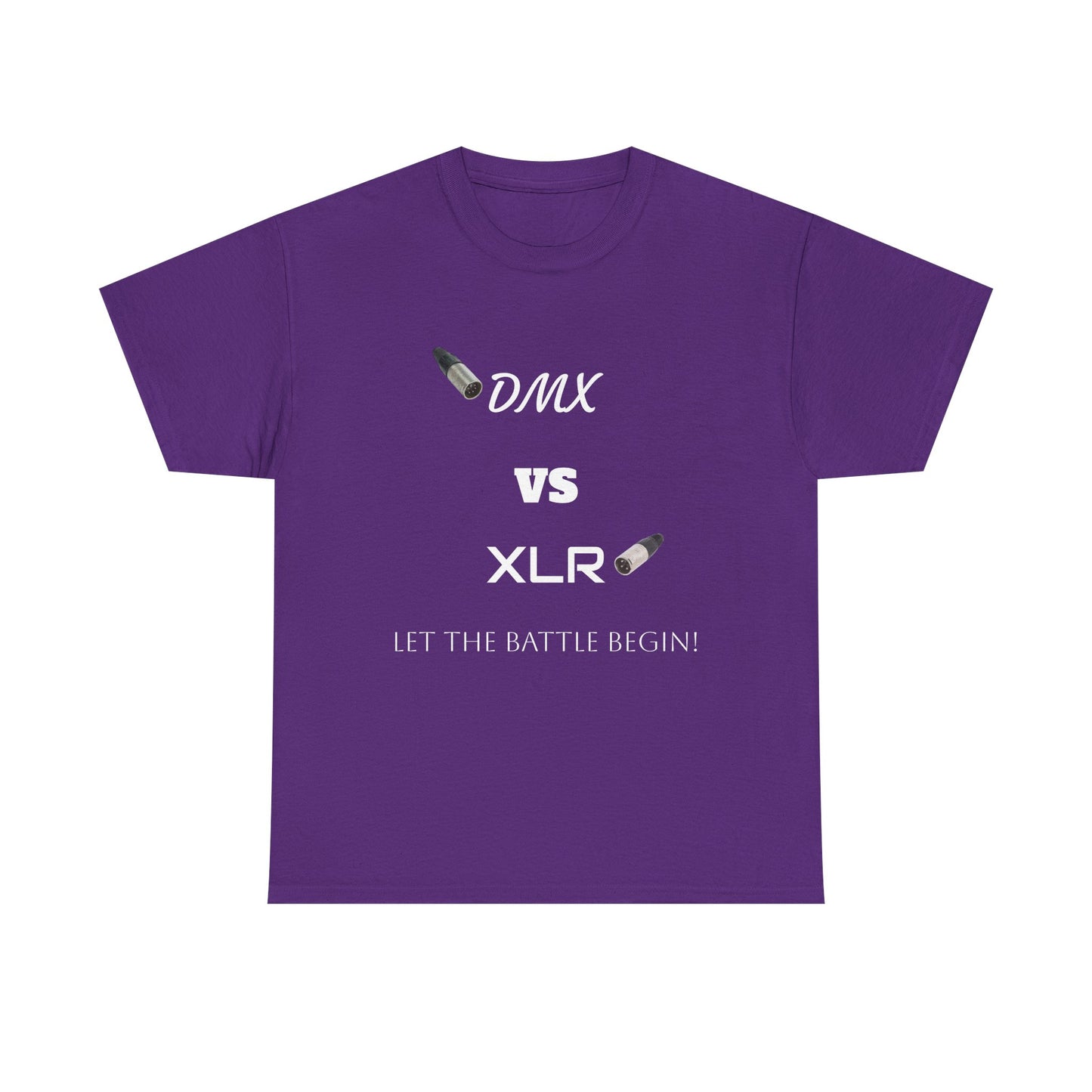 DMX vs XLR Battle Graphic Unisex Heavy Cotton Tee