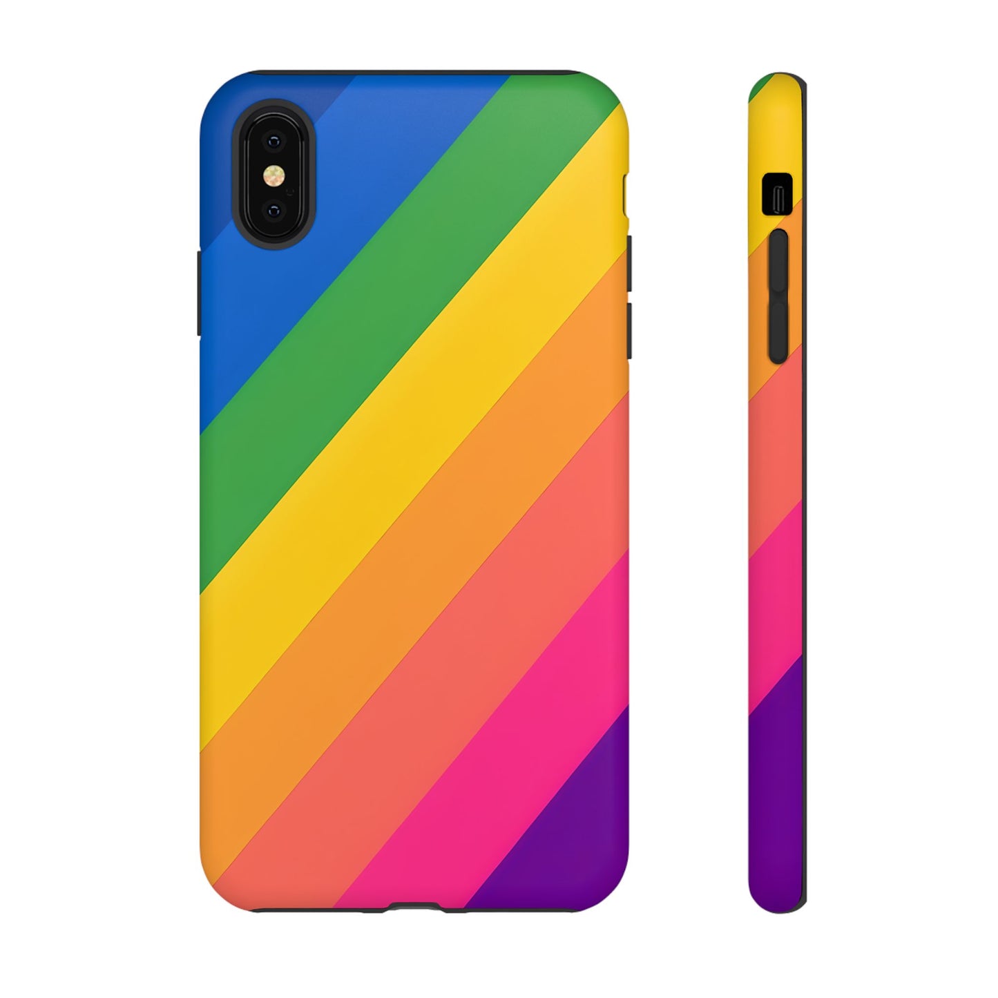 Vibrant Rainbow Phone Case - Tough & Stylish