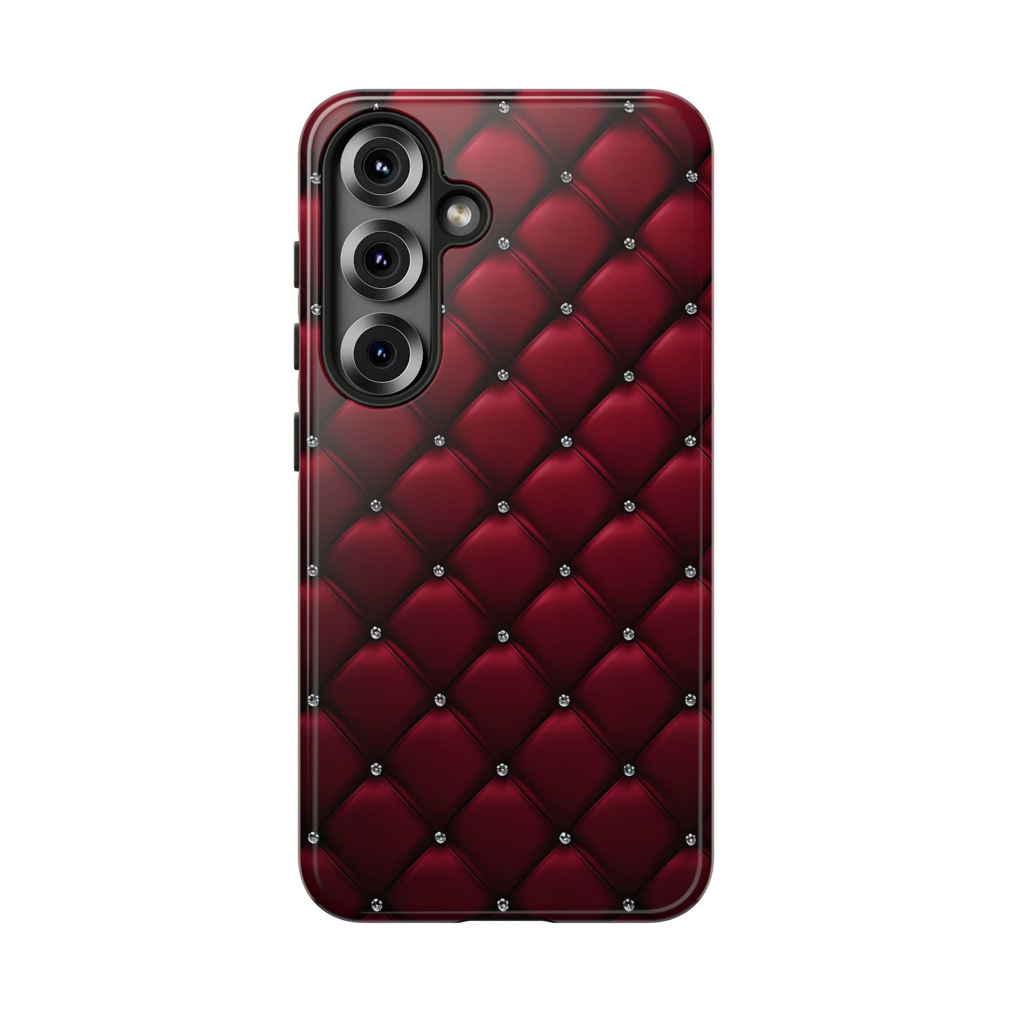 Luxurious Red Leather Phone Case – Stylish Protection for Your Device