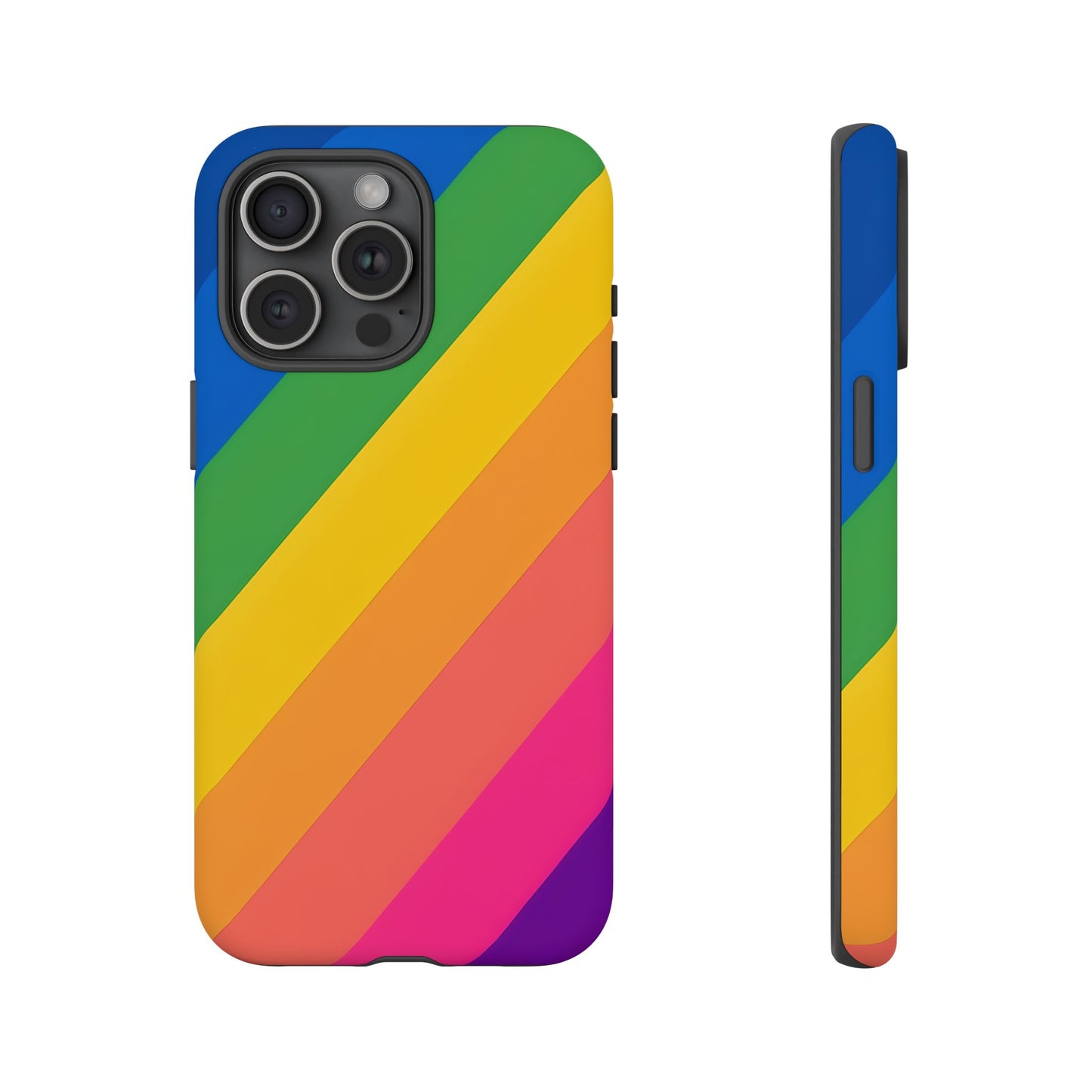Vibrant Rainbow Phone Case - Tough & Stylish