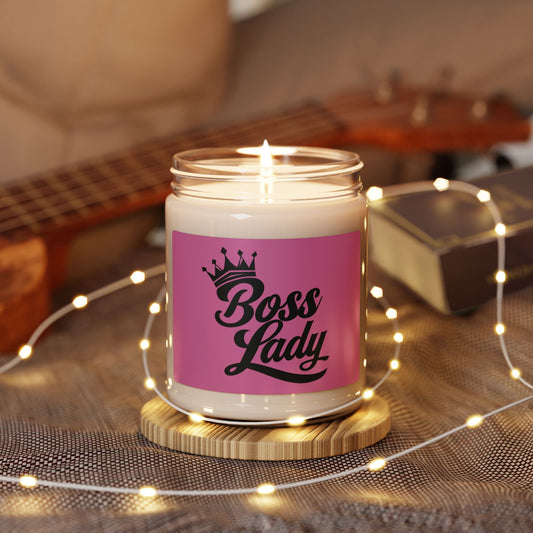 Boss Lady Scented Soy Candle - 9oz, Perfect Gift for Women Entrepreneurs