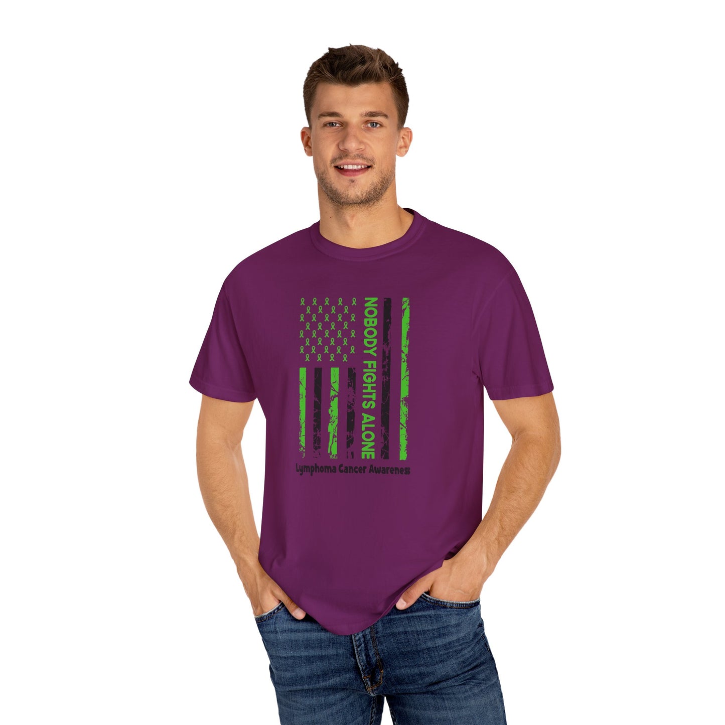 Lymphoma Awareness T-Shirt, Unisex Tee, Cancer Support Shirt, Fight Together Apparel, Inspirational Gift, Everyday Casual Wear
