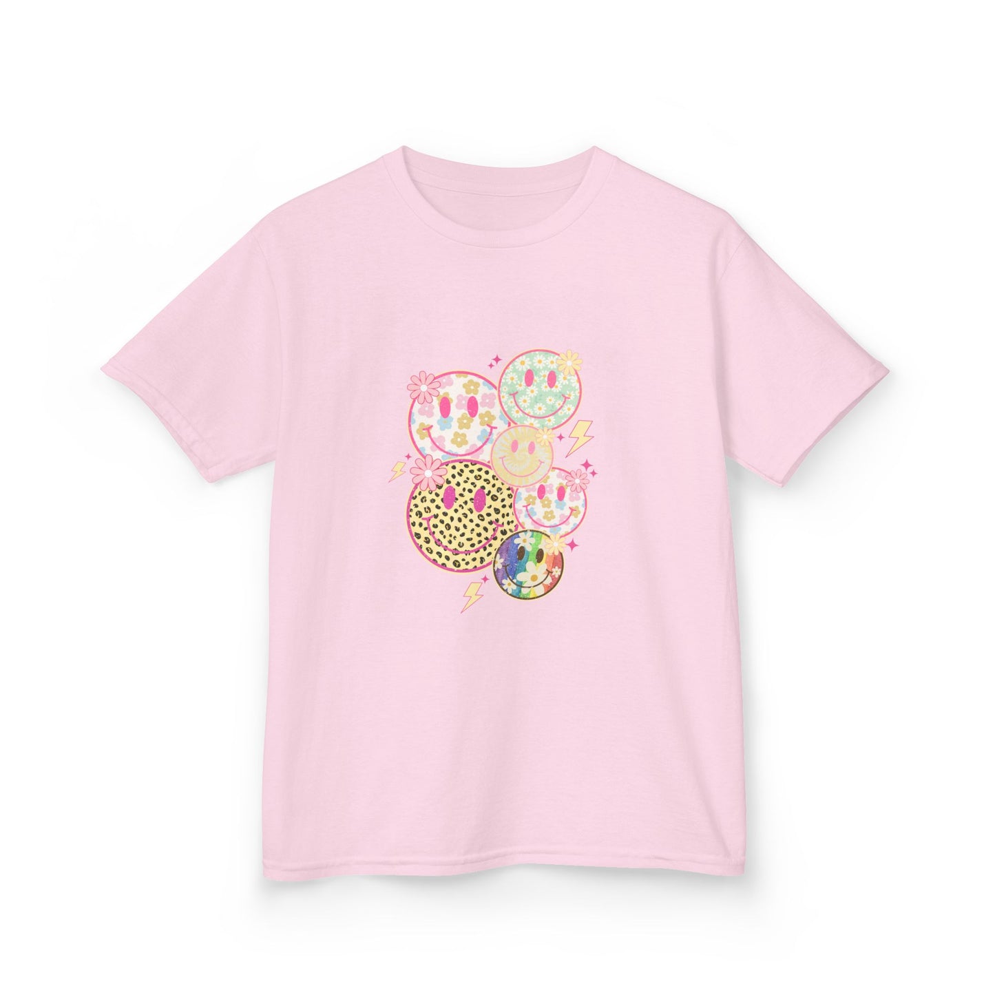 Kids Smiley Face Tee - Fun & Colorful Heavy Cotton™ Shirt