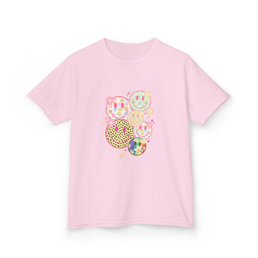 Kids Smiley Face Tee - Fun & Colorful Heavy Cotton™ Shirt