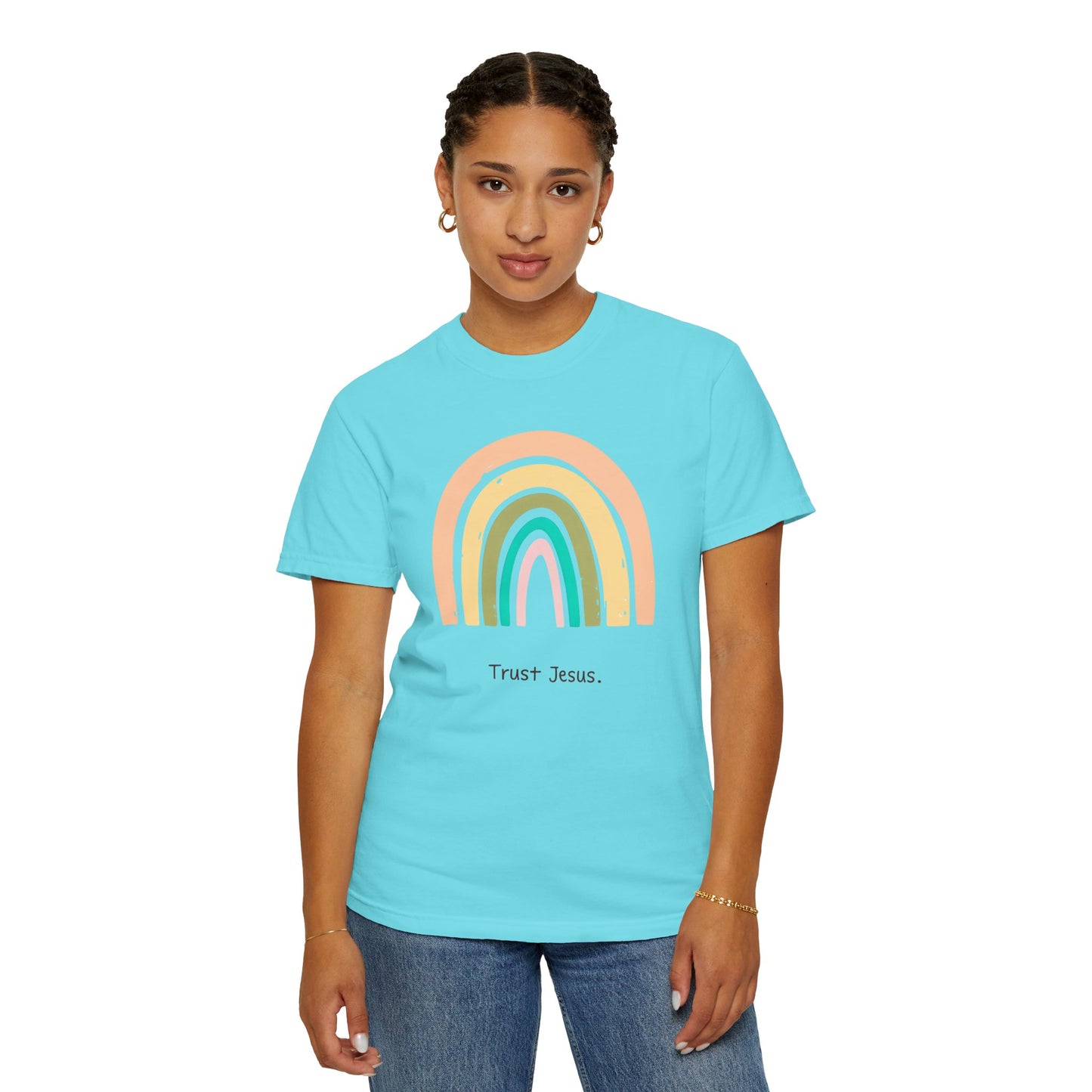 Rainbow Trust Jesus Unisex Garment-Dyed T-Shirt