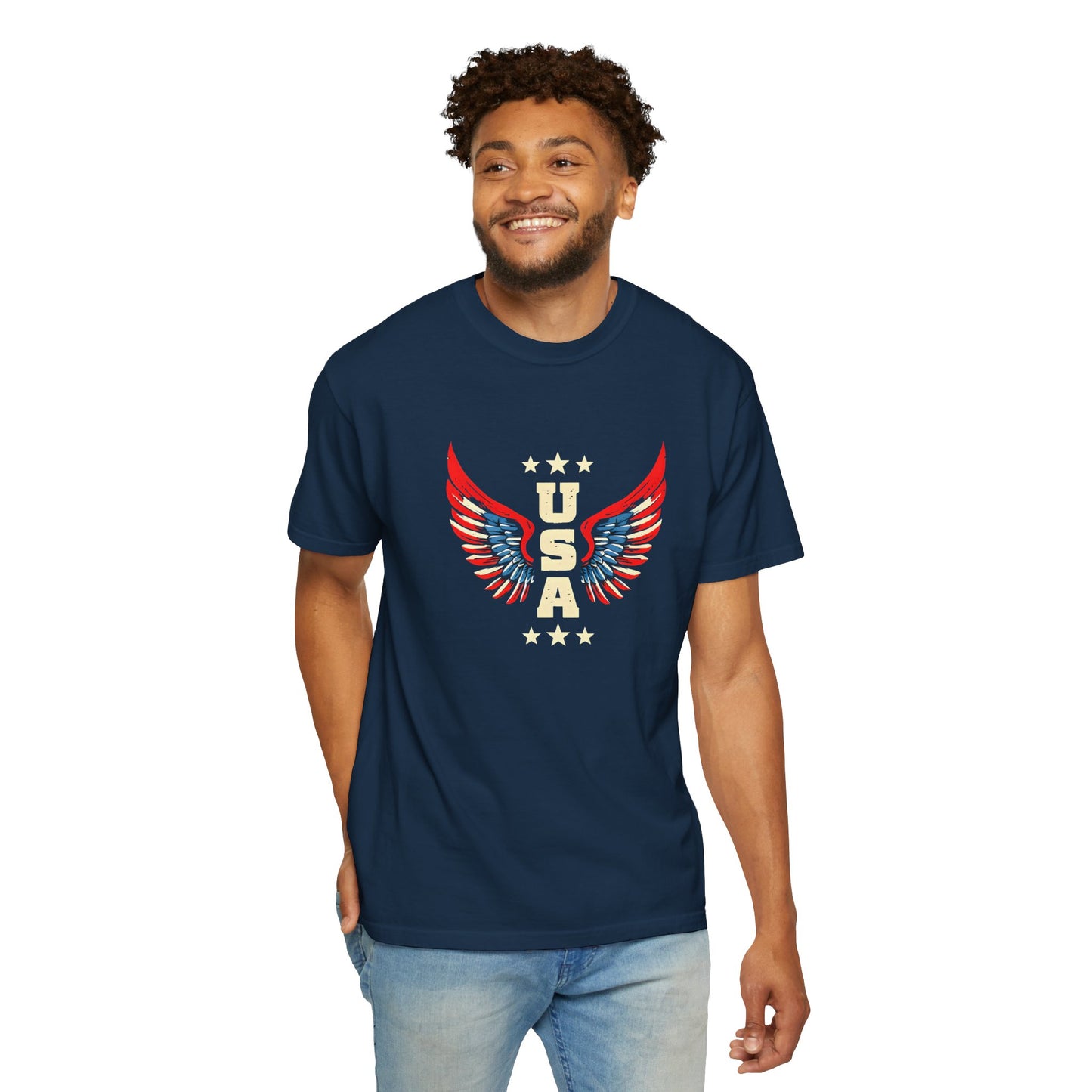 Patriotic Eagle Wings T-Shirt for USA Lovers