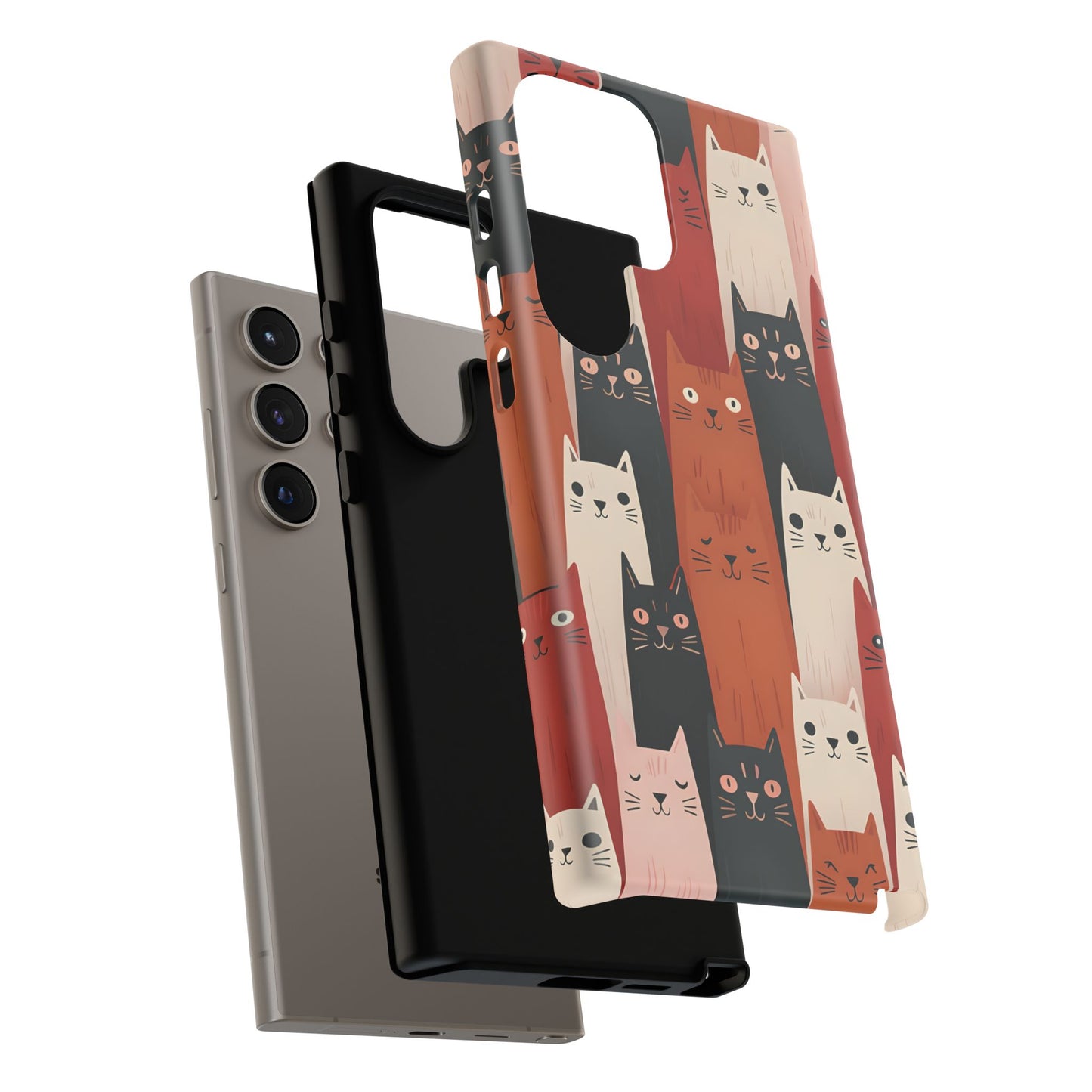 Playful Cat Phone Case - Tough & Stylish Purrfect for Cat Lovers
