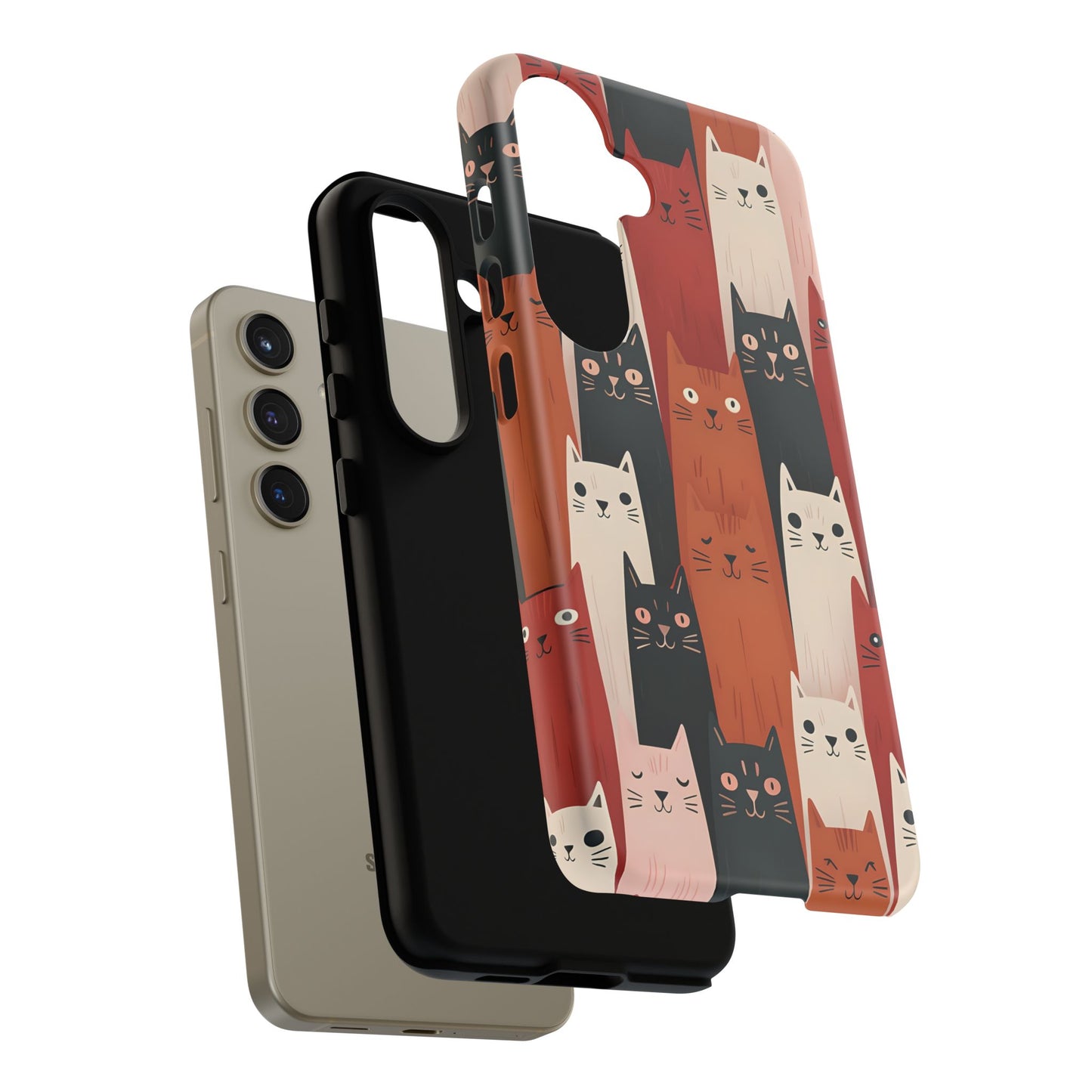 Playful Cat Phone Case - Tough & Stylish Purrfect for Cat Lovers