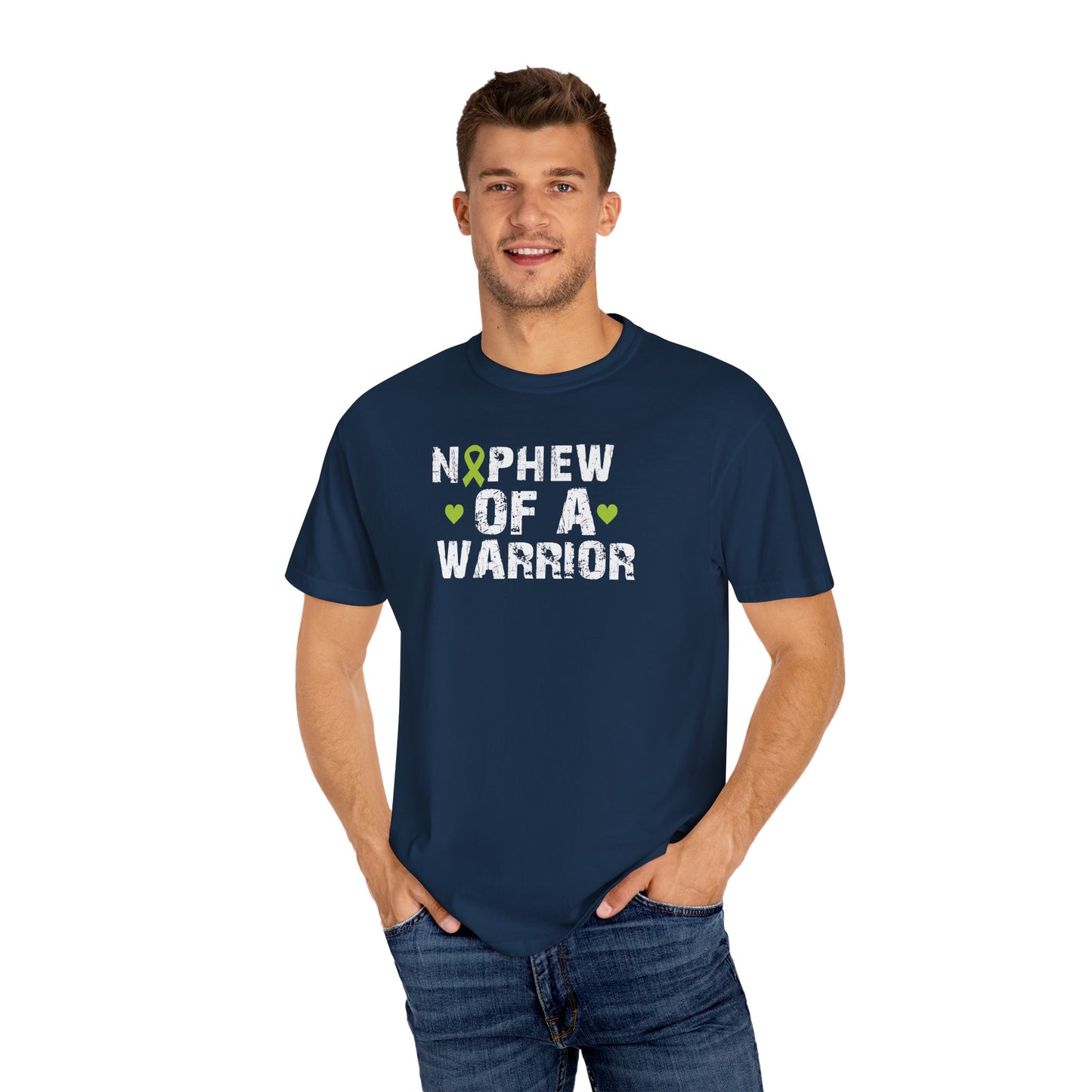 Unisex Warrior Nephew T-Shirt, Support Cancer Awareness Tee, Gift for Family, Comfortable Casual Wear, Unisex Cancer Support Shirt