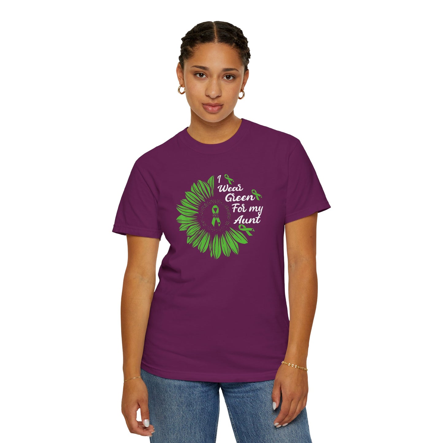 Unisex Garment-Dyed T-shirt for Aunts | I Wore Green For My Aunt | Gifts for Aunts, Family Reunion, Birthday Tee, Unique Aunt Shirt, [...]