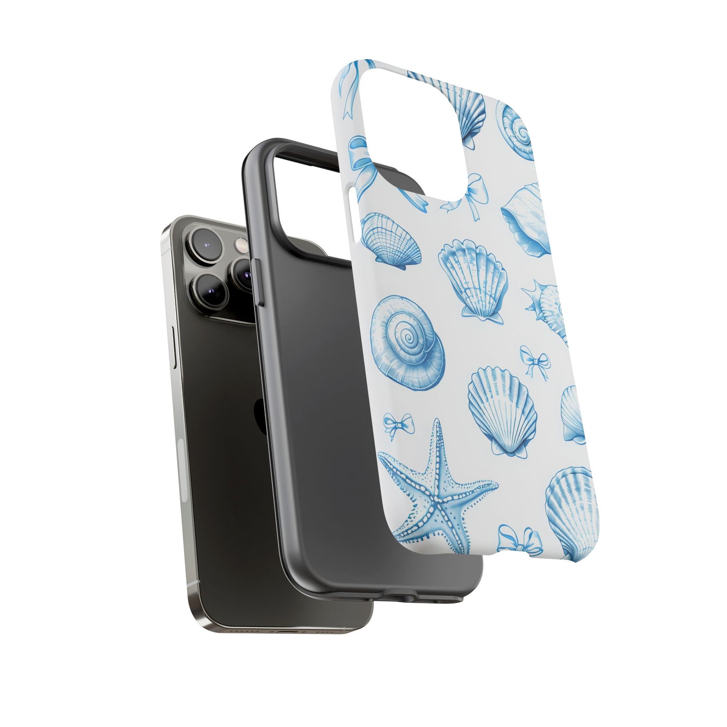Coquette-Coastal Ocean-Themed Phone Case - Seashell and Starfish Design