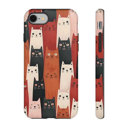 Playful Cat Phone Case - Tough & Stylish Purrfect for Cat Lovers