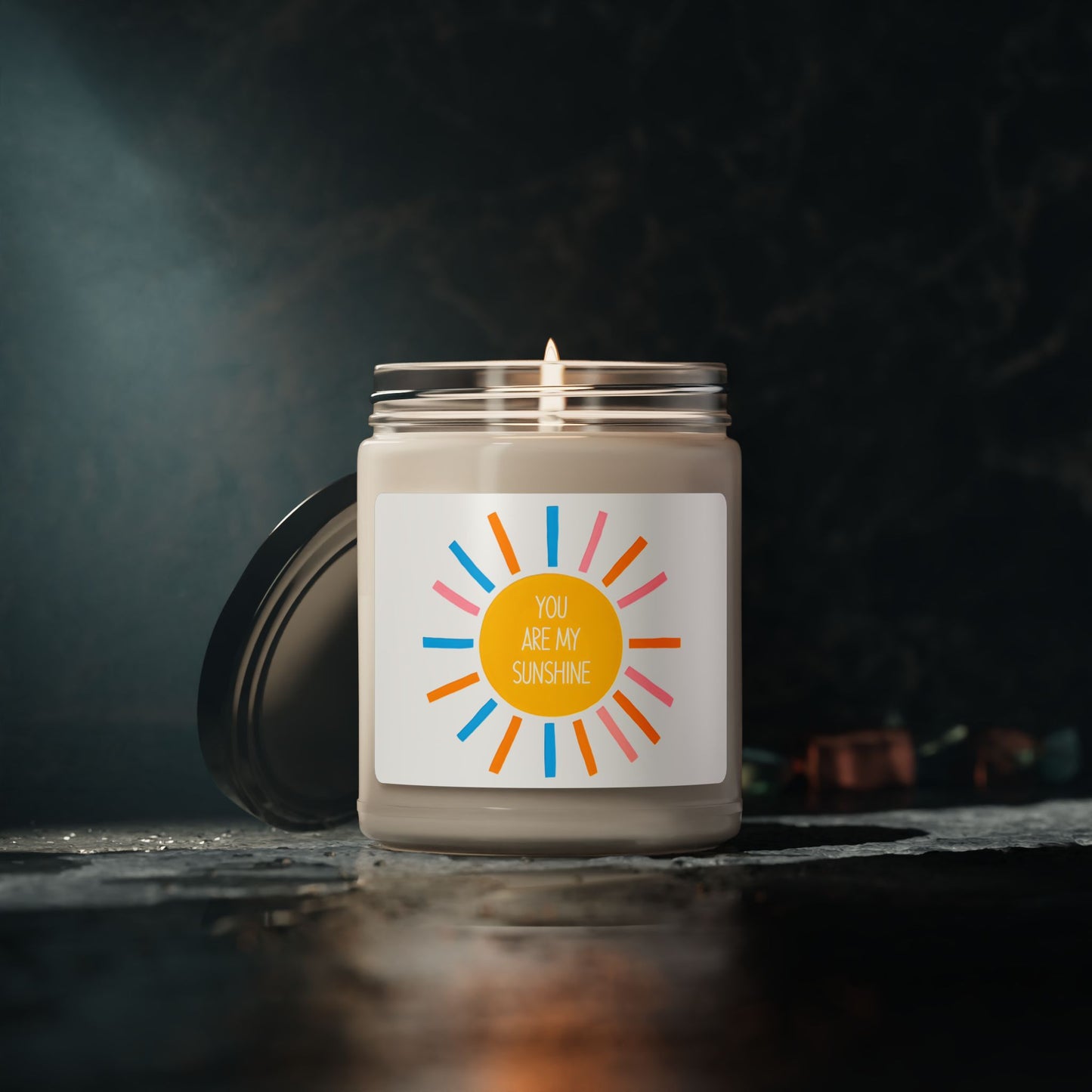 You Are My Sunshine Scented Soy Candle - Cheerful 9oz Home Fragrance