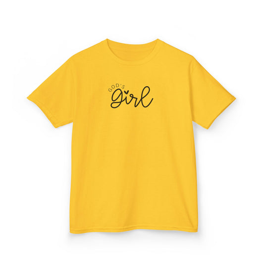 God's Girl Kids Heavy Cotton Tee - Cute and Comfortable T-Shirt for Faith-Inspired Girls