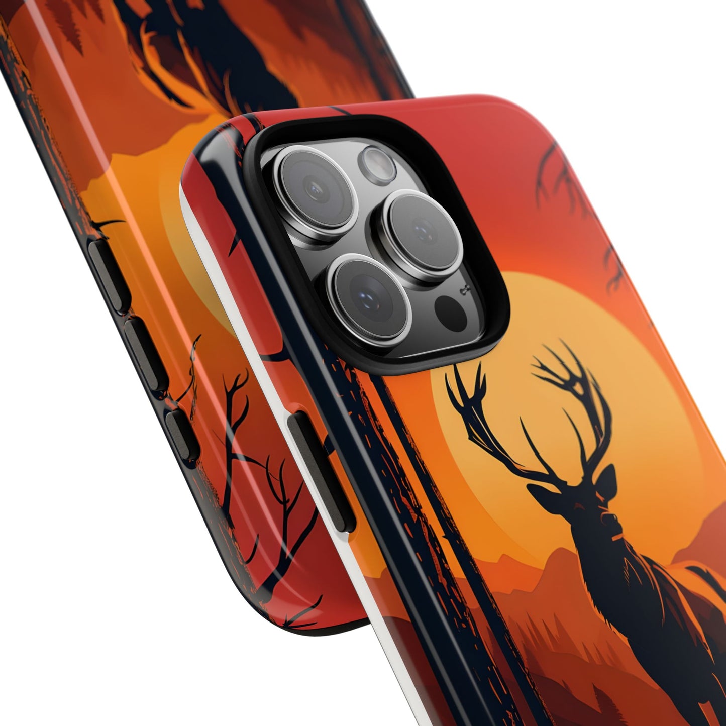 Wildlife Phone Case - Stag and Sunset Design for Nature Lovers