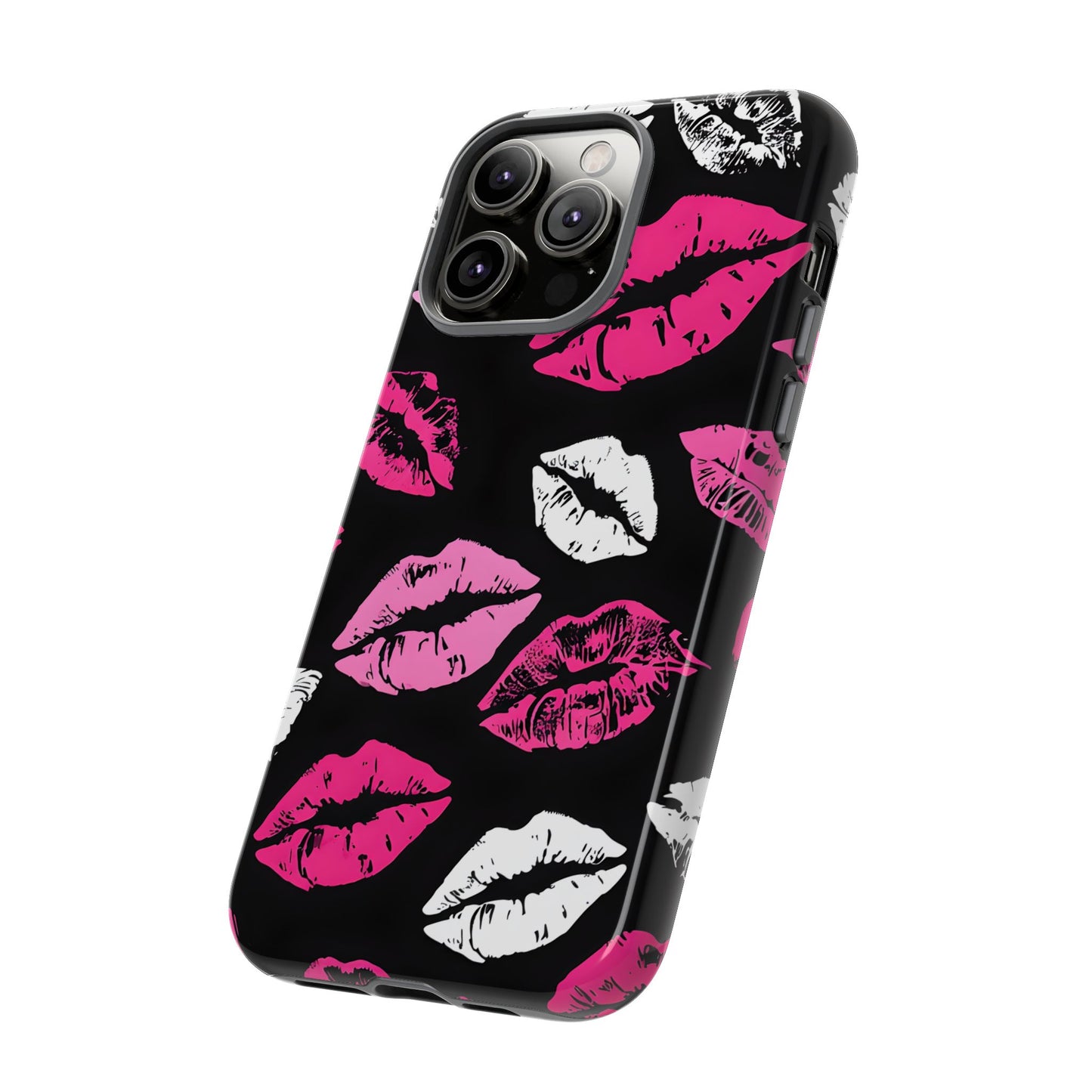 Lips Print iPhone Case - Stylish Tough Phone Cover