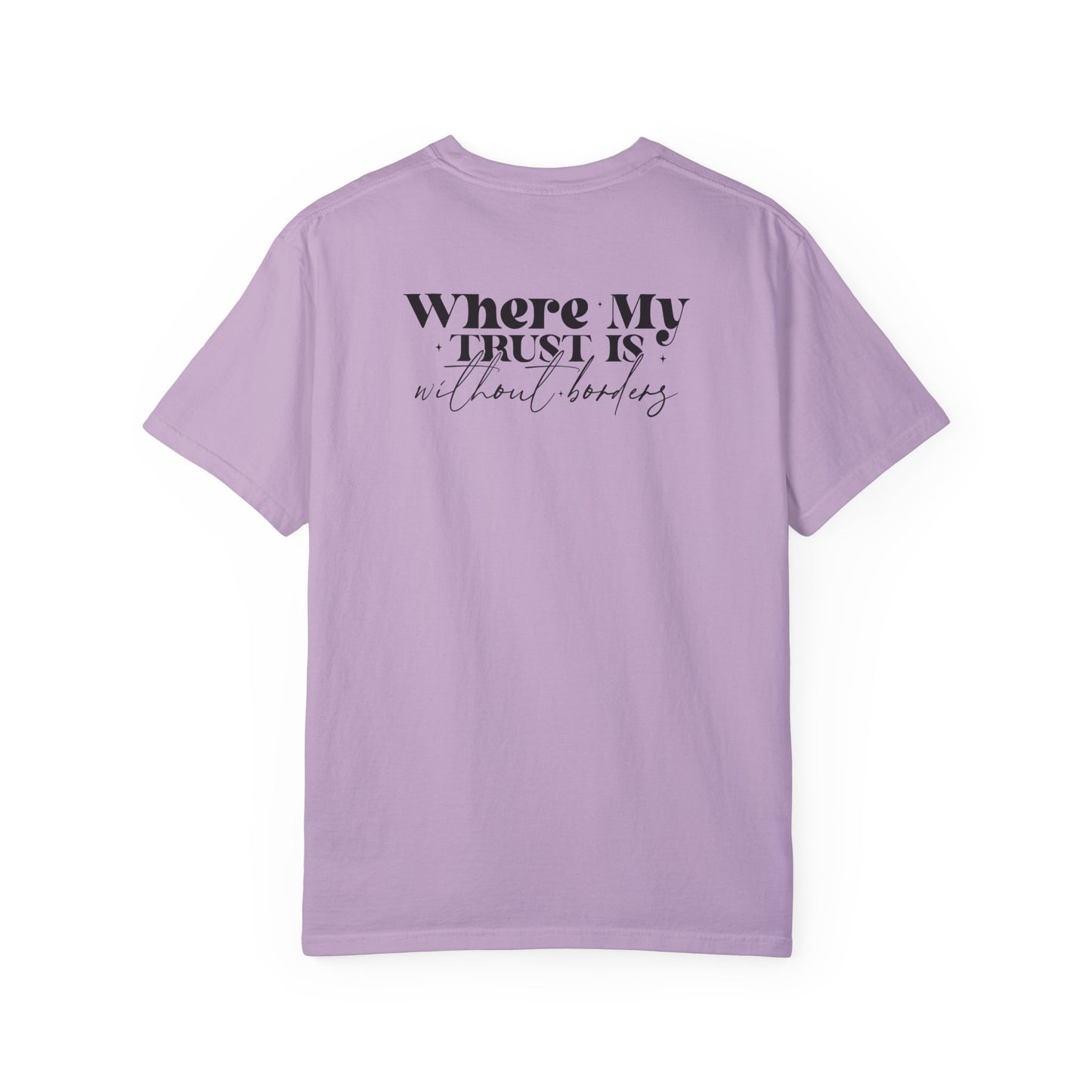 Inspirational Unisex Garment-Dyed T-Shirt - 'Spirit Lead Me' & 'Where My Trust Is'