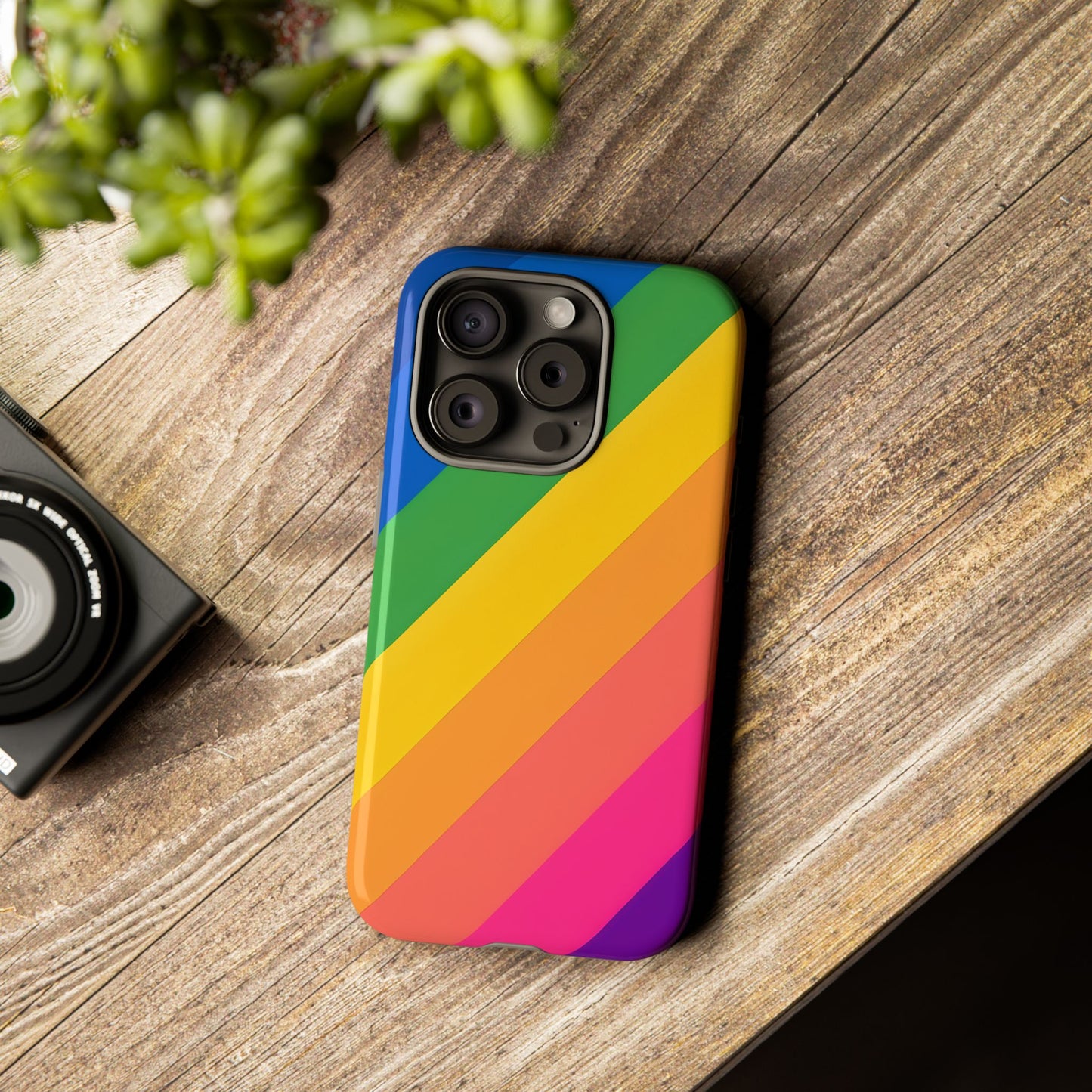 Vibrant Rainbow Phone Case - Tough & Stylish