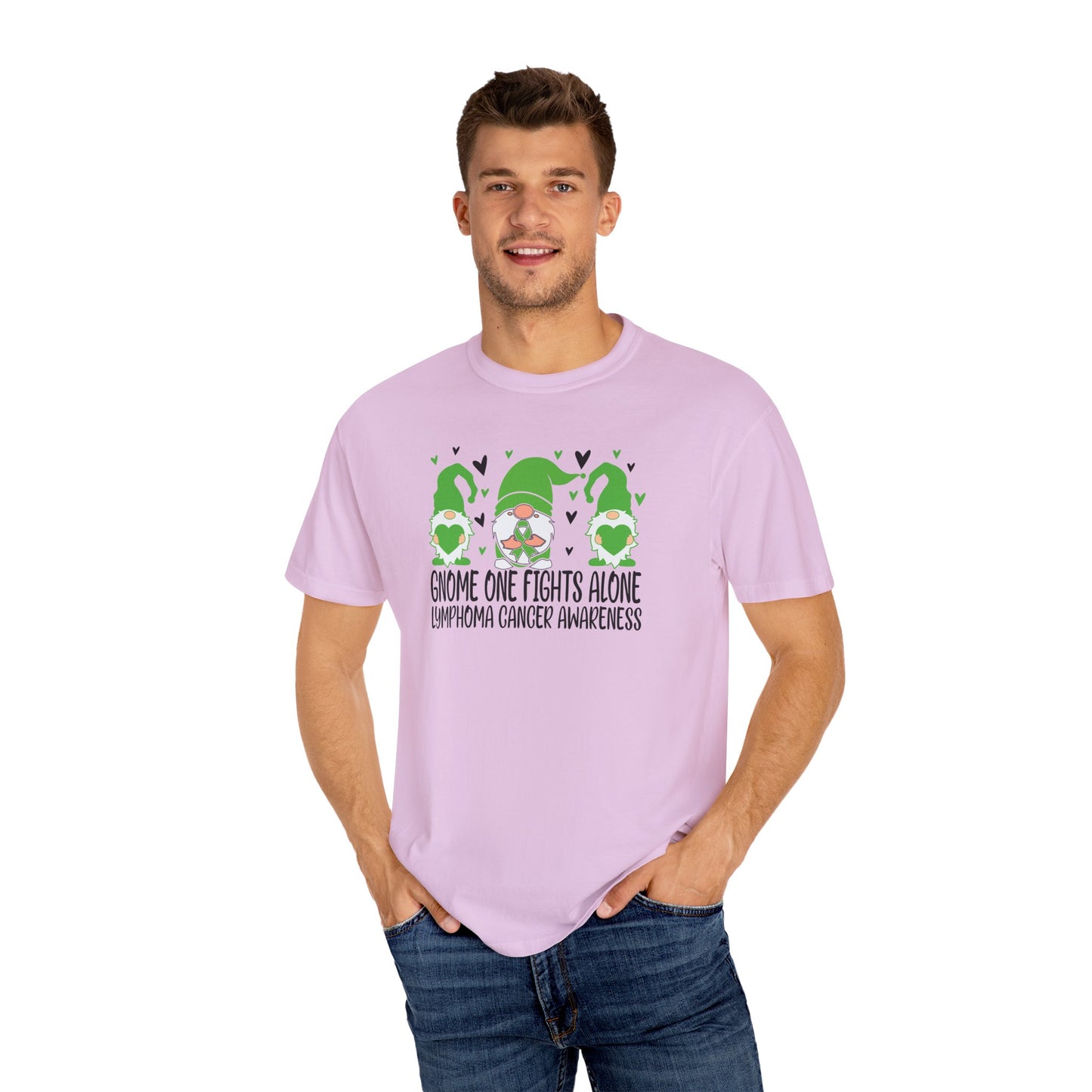Gnome Fights Alone Tee | Lymphoma Awareness T-Shirt, Supportive Gift for Cancer Awareness Month, Unisex Shirt for Gnome Lovers, Fight [...]