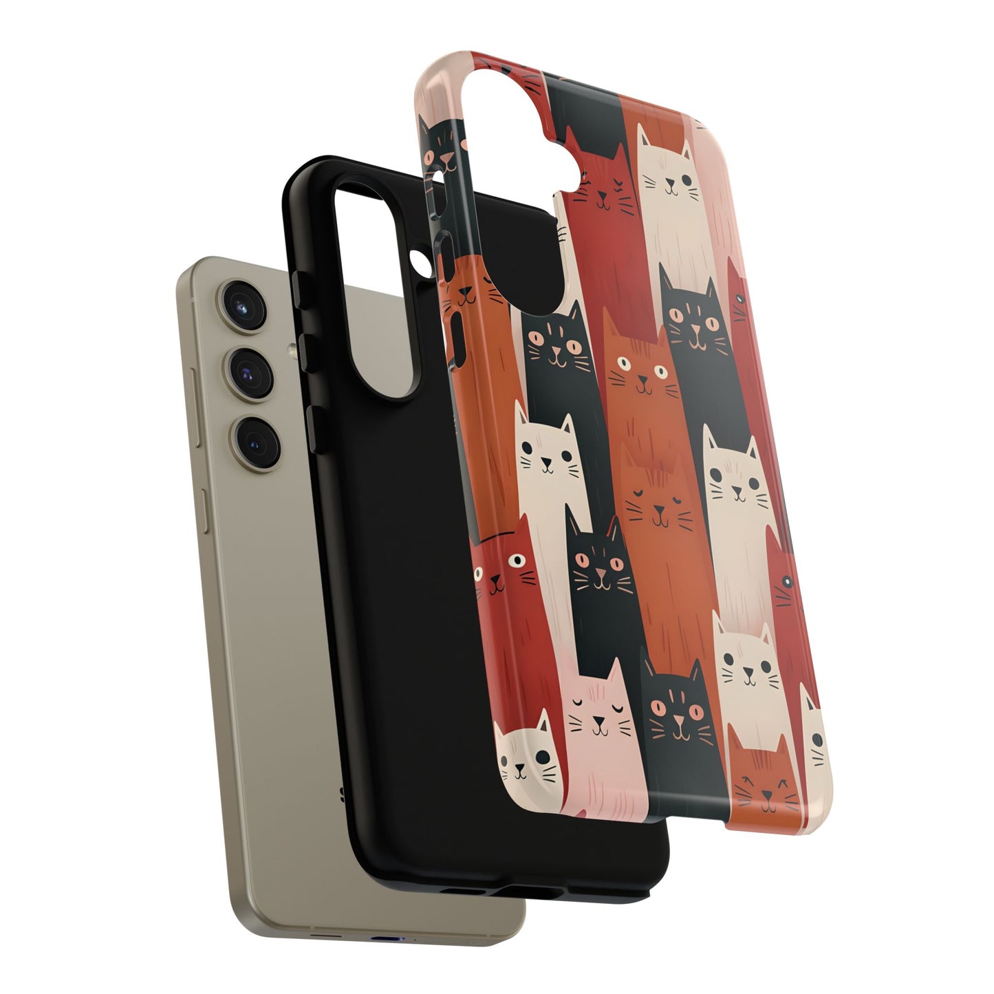 Playful Cat Phone Case - Tough & Stylish Purrfect for Cat Lovers
