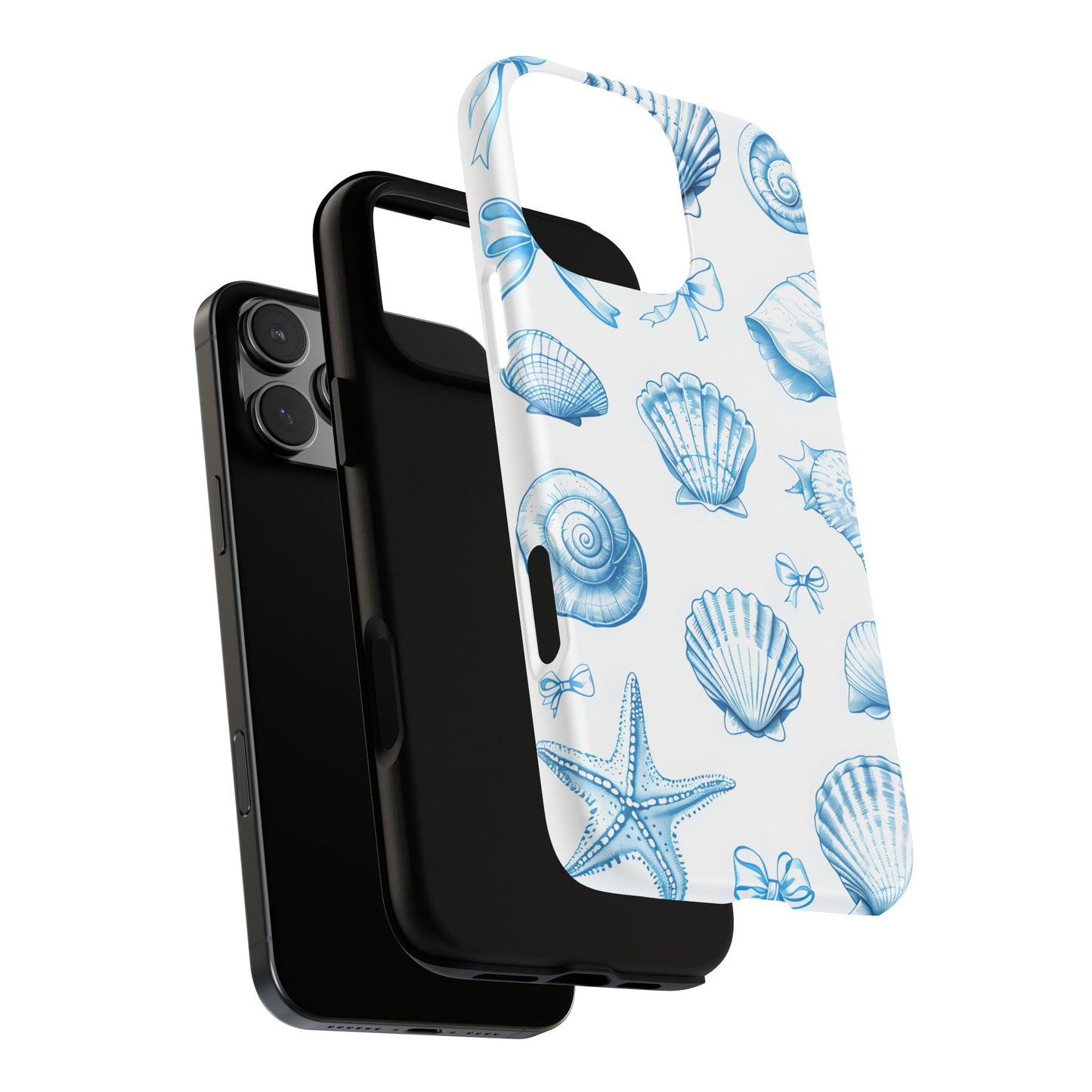 Coquette-Coastal Ocean-Themed Phone Case - Seashell and Starfish Design