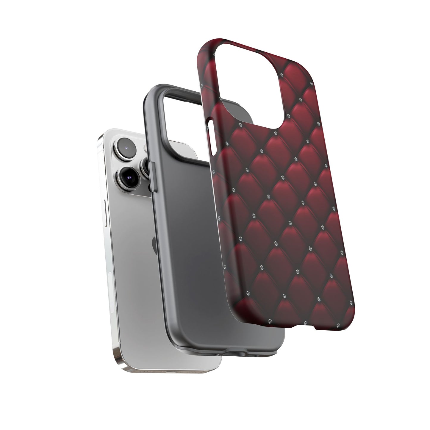 Luxurious Red Leather Phone Case – Stylish Protection for Your Device