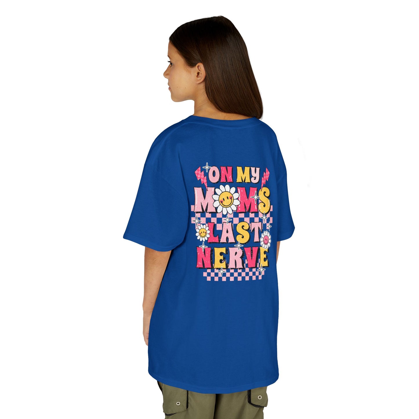 Kids Heavy Cotton™ Tee - 'On My Mom's Last Nerve' Graphic T-Shirt