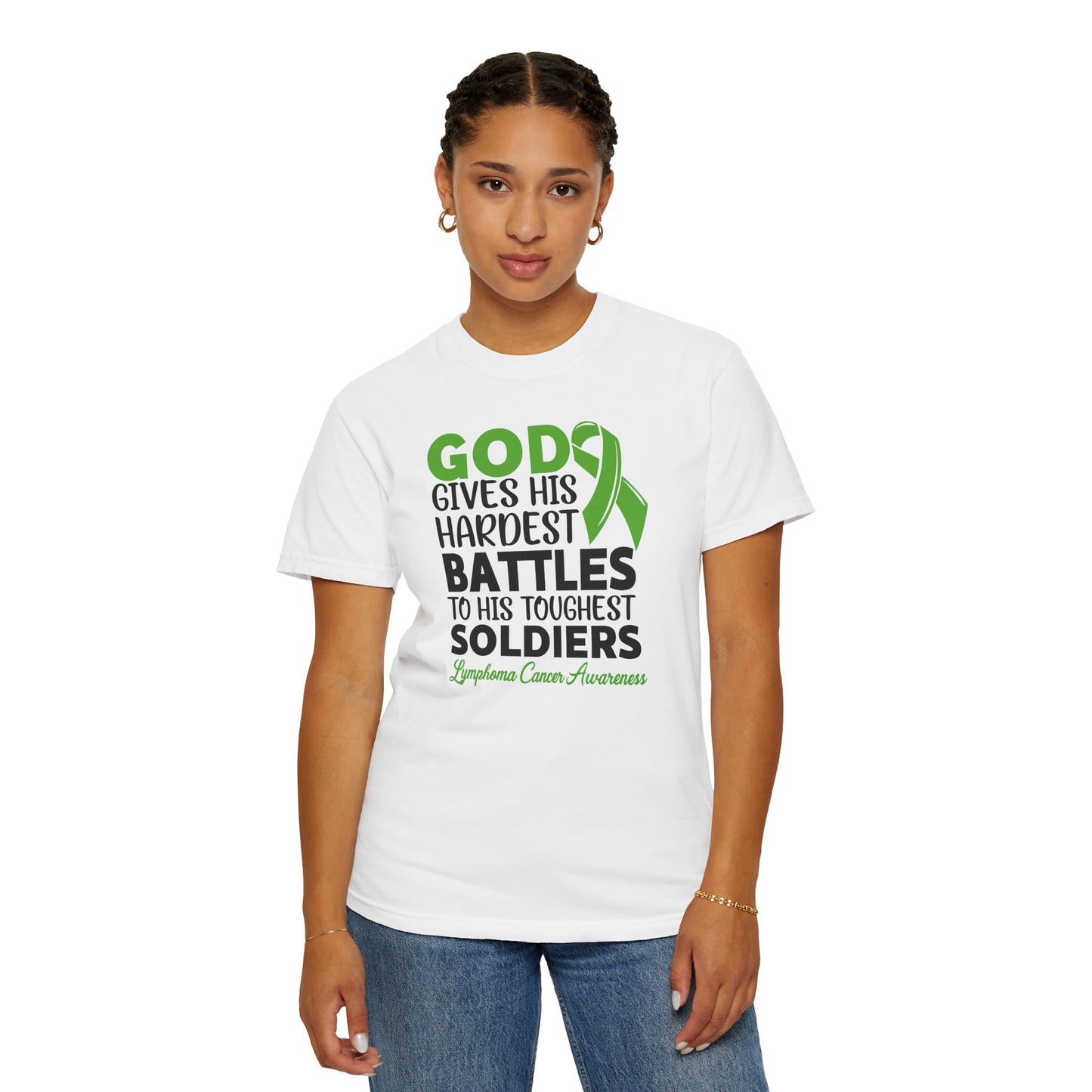 God Gives His Toughest Soldiers T-shirt, Lymphoma Awareness Tee, Unisex Garment-Dyed Shirt, Support Cancer Fighters, Gift for [...]