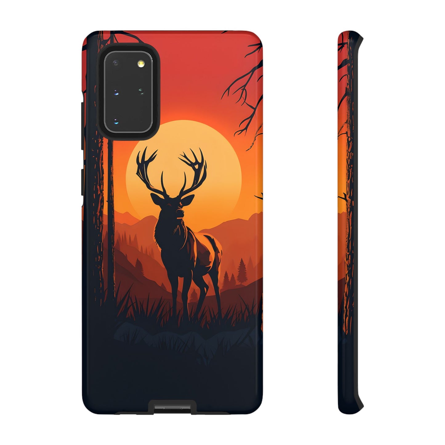 Wildlife Phone Case - Stag and Sunset Design for Nature Lovers