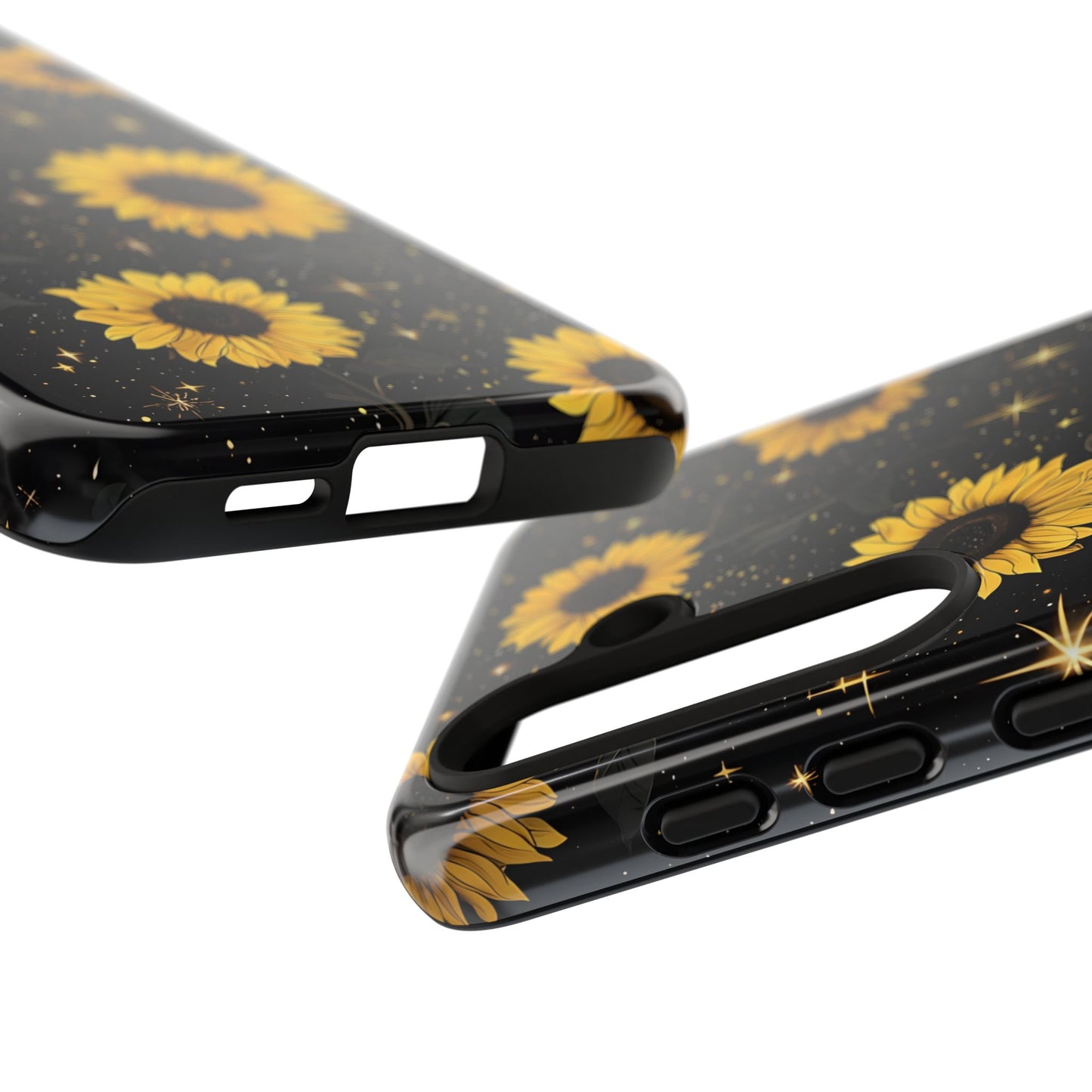 Sunflower Galaxy Tough Case - Durable Phone Cover with Floral Design