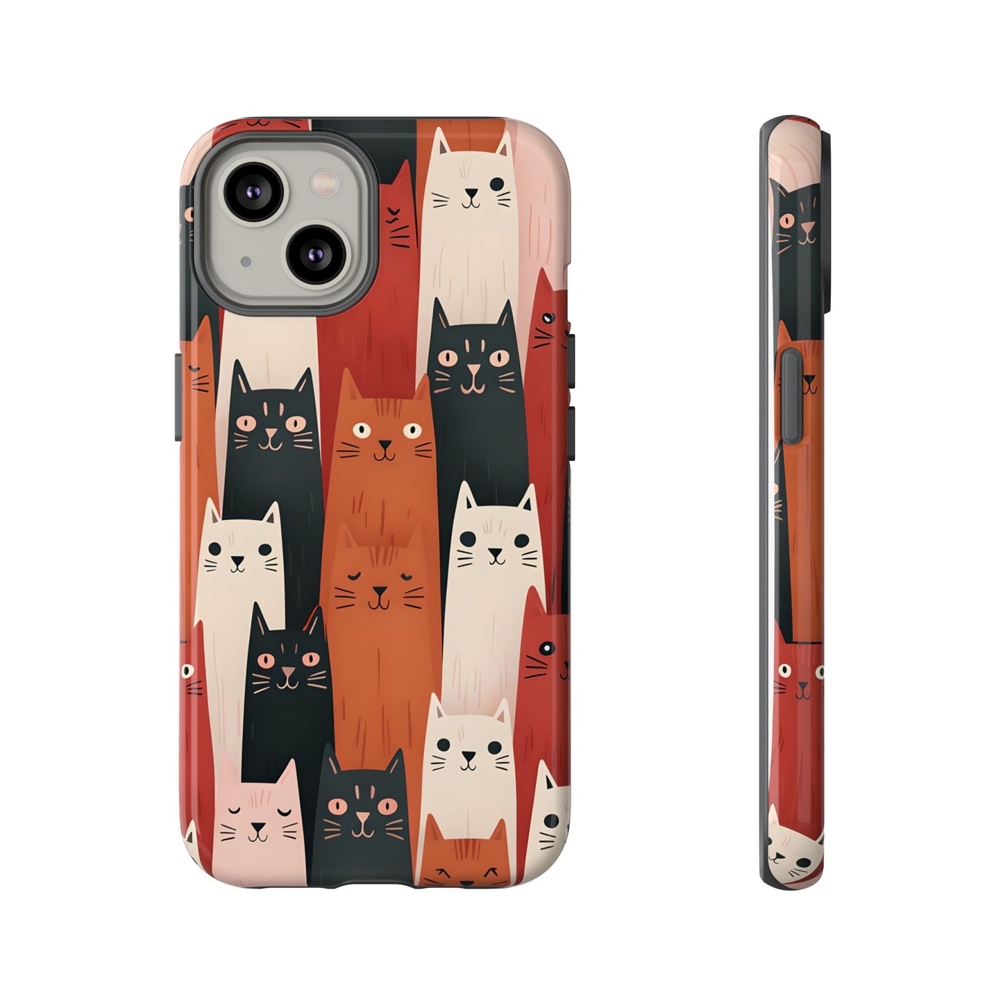 Playful Cat Phone Case - Tough & Stylish Purrfect for Cat Lovers