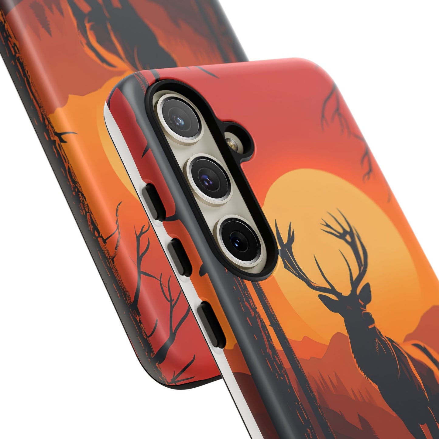 Wildlife Phone Case - Stag and Sunset Design for Nature Lovers